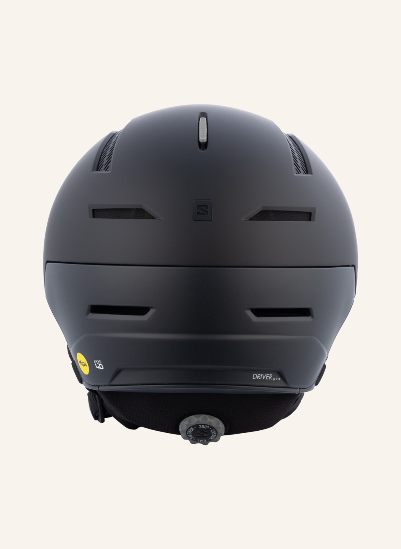 SALOMON Lyžařská helma DRIVER PRO SIGMA MIPS se štítem, Barva: ČERNÁ (Obrázek 2)