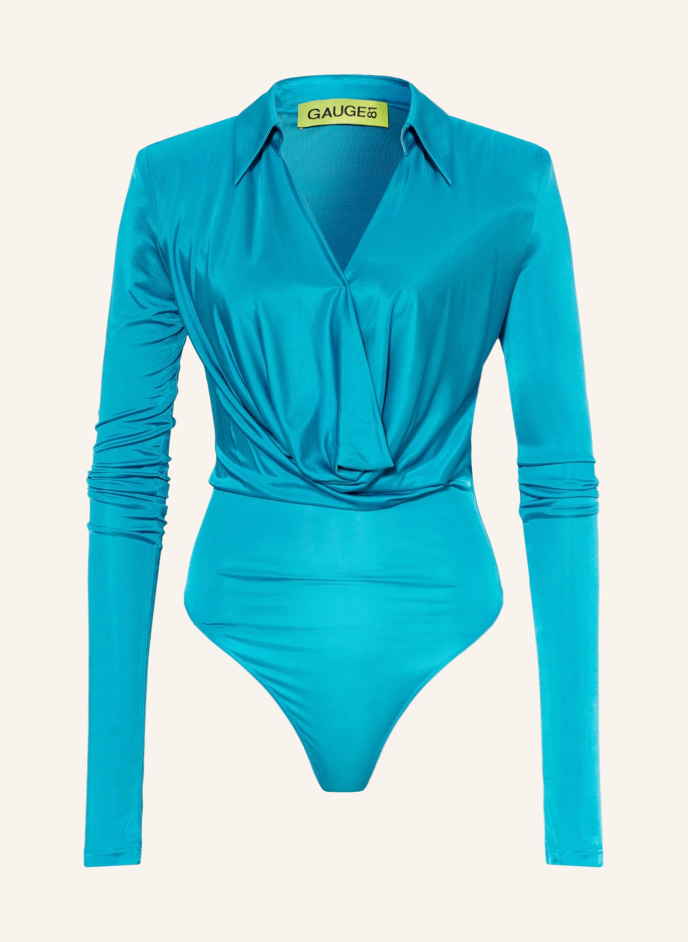 GAUGE81 Thong bodysuit BAUSKA, Color: NEON BLUE (Image 1)