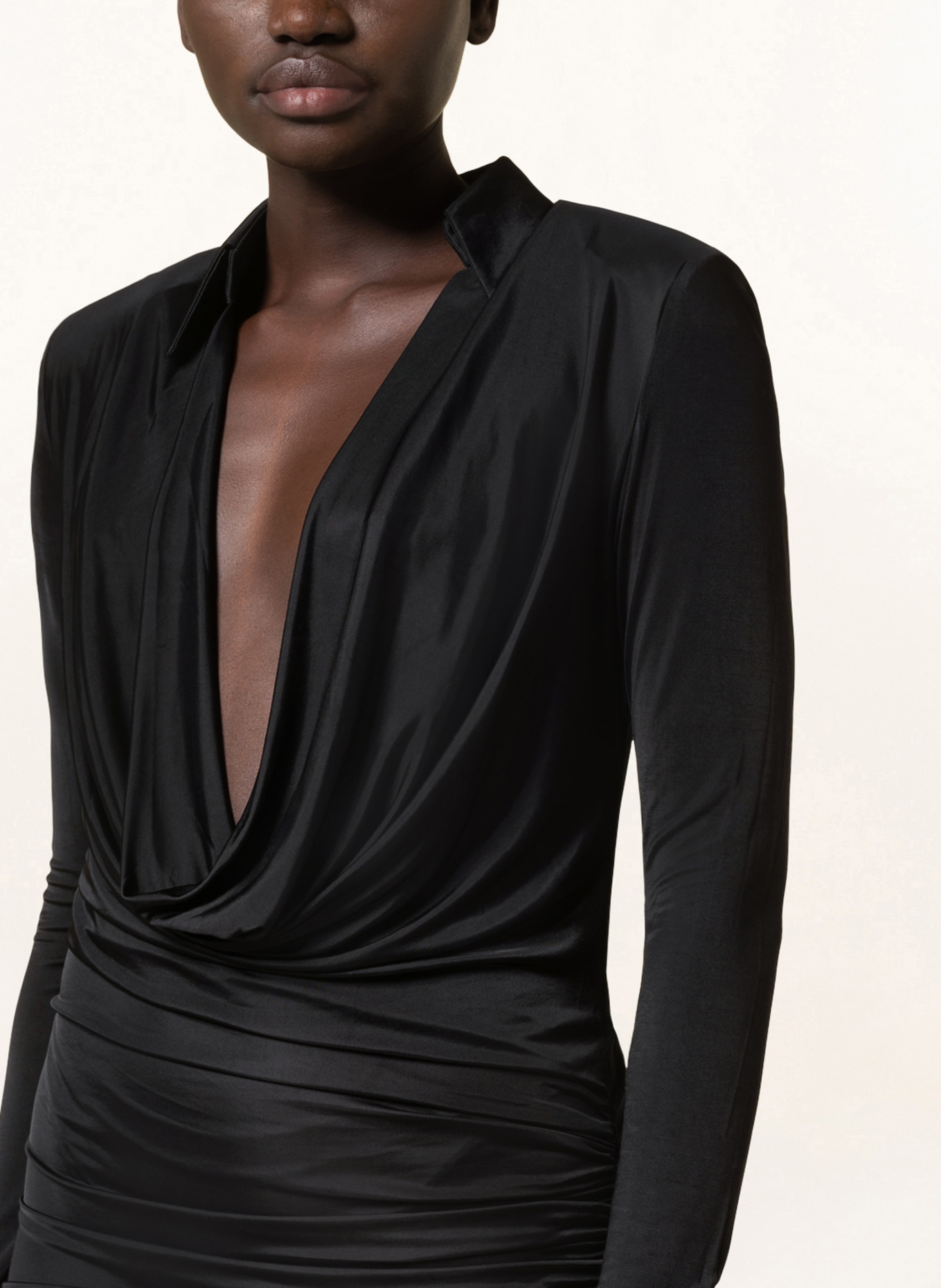 GAUGE81 Jersey dress UTENA , Color: BLACK (Image 4)