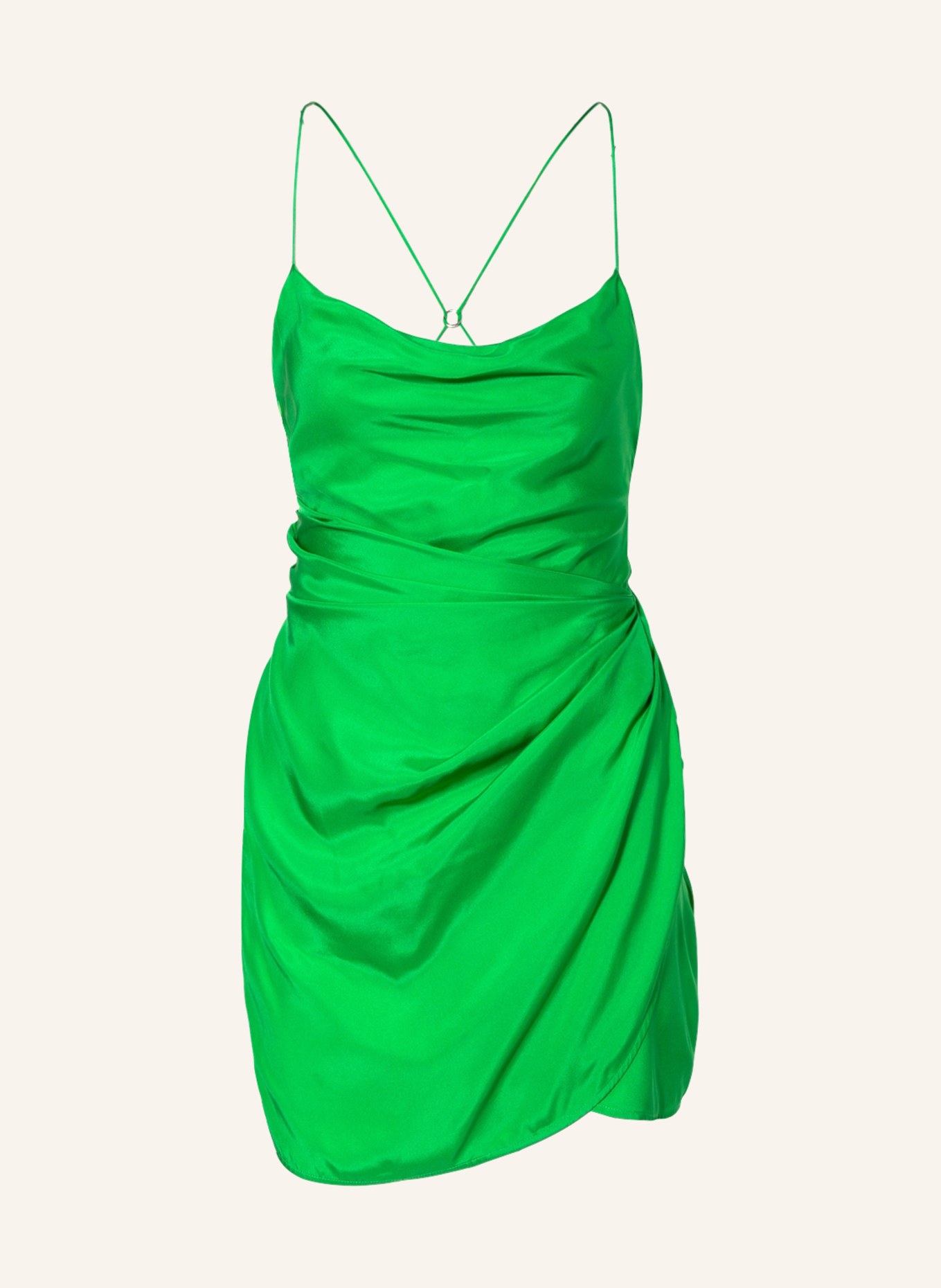 GAUGE81 Cocktail dress SHIROI made of silk, Color: GREEN (Image 1)