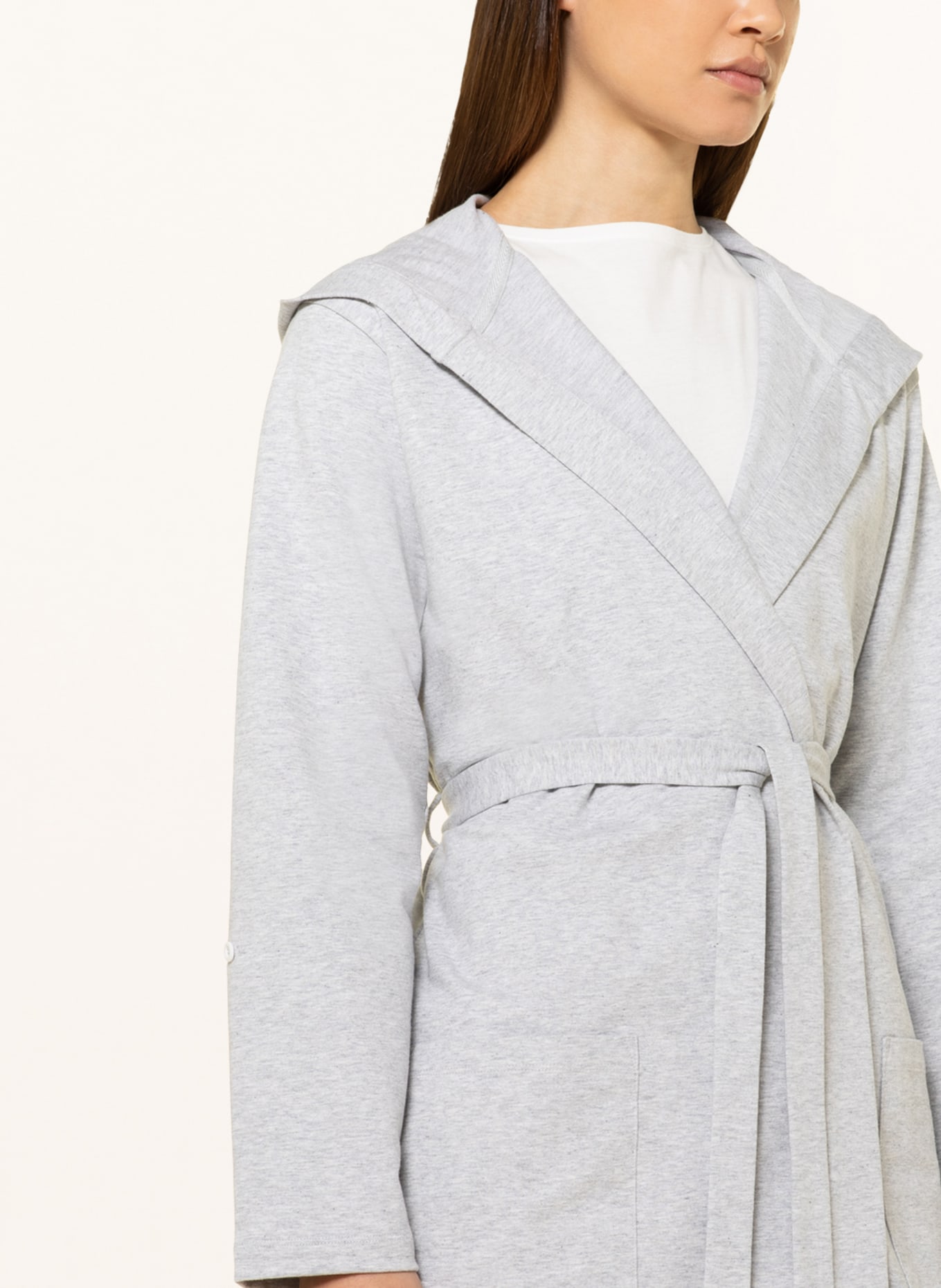 Skiny Women’s bathrobe EVERY NIGHT IN MIX & MATCH, Color: LIGHT GRAY (Image 5)