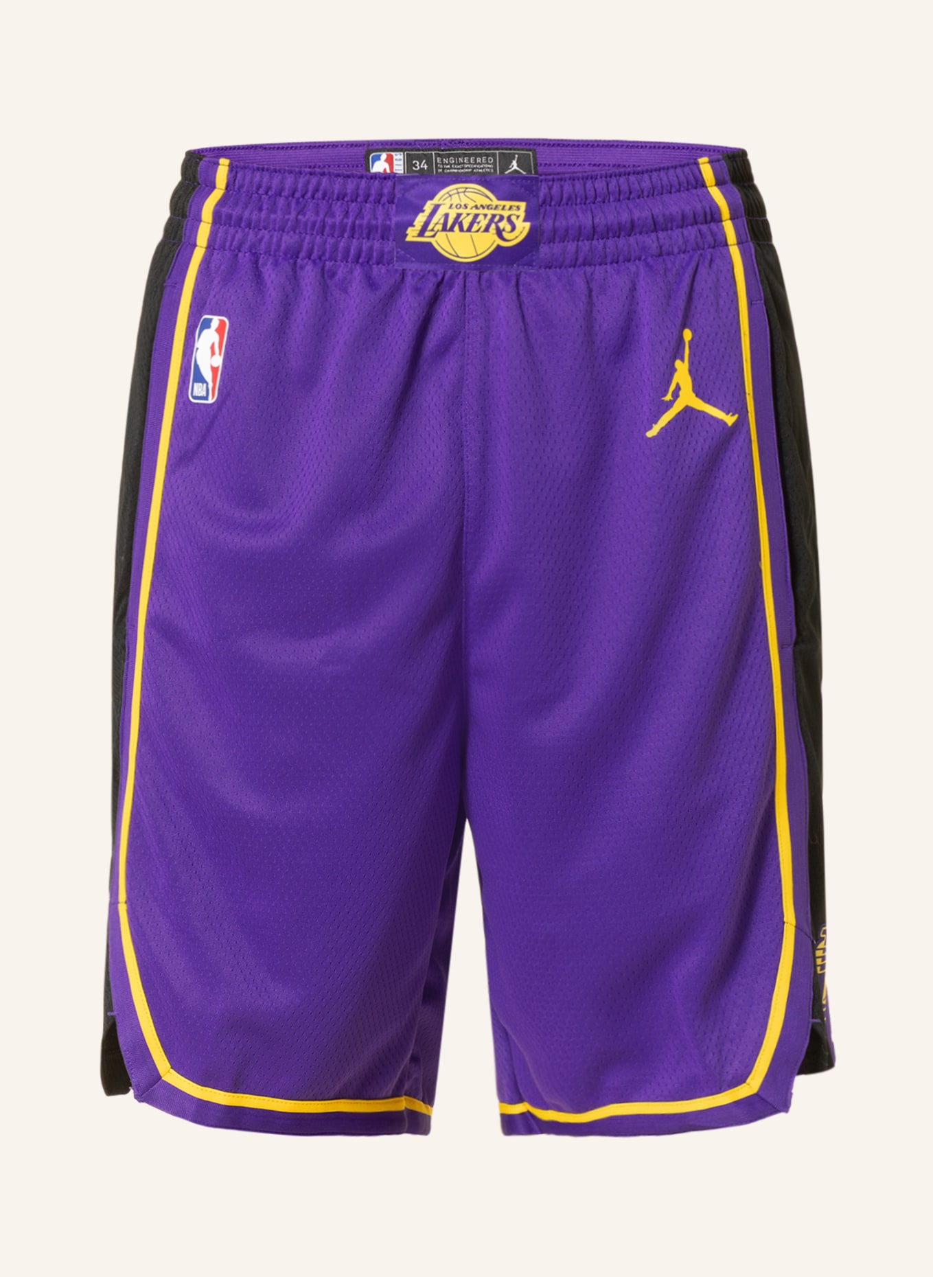 Nike Basketball shorts JORDAN DRI-FIT SWINGMAN, Color: PURPLE/ BLACK/ YELLOW (Image 1)