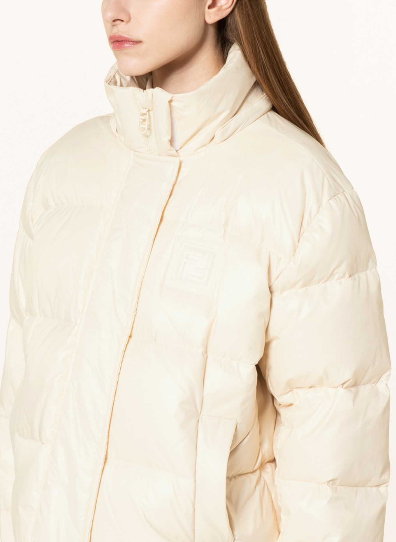 FENDI Down jacket with removable hood, Color: ECRU (Image 6)