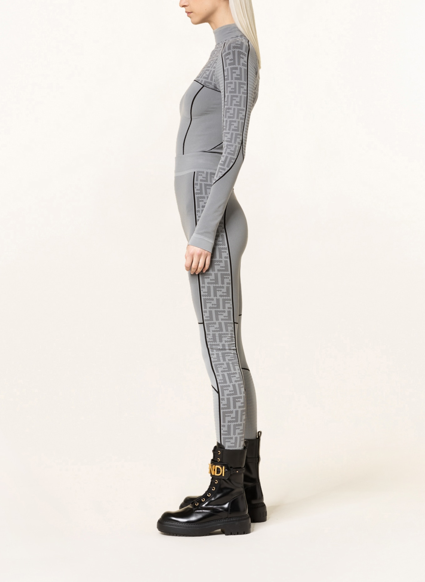 FENDI Functional baselayer trousers , Color: GRAY (Image 4)