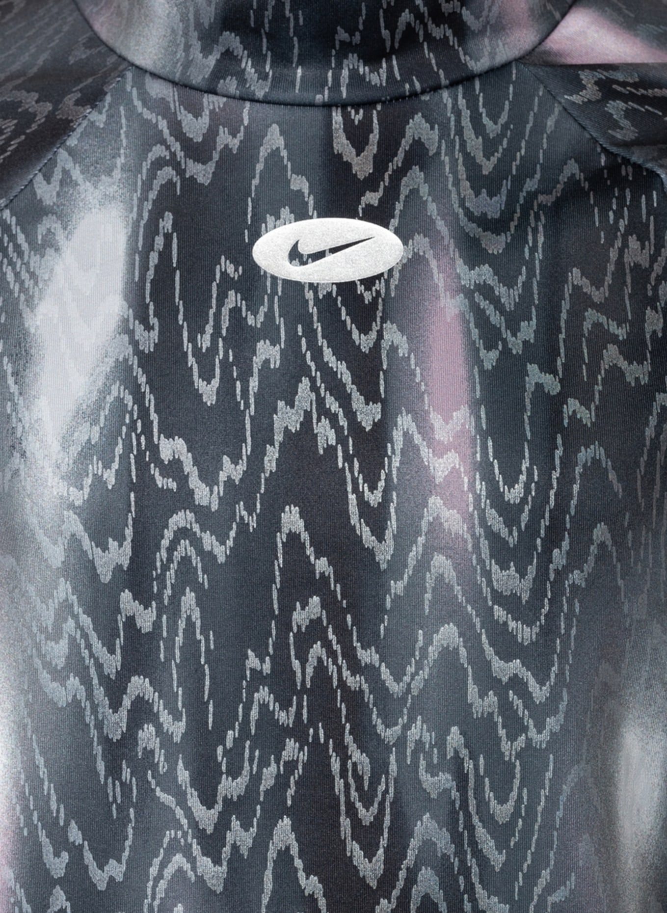 Nike Tričko s dlouhým rukávem PRO DRI-FIT ICON CLASH, Barva: ČERNÁ/ ŠEDÁ/ ZELENÁ (Obrázek 3)