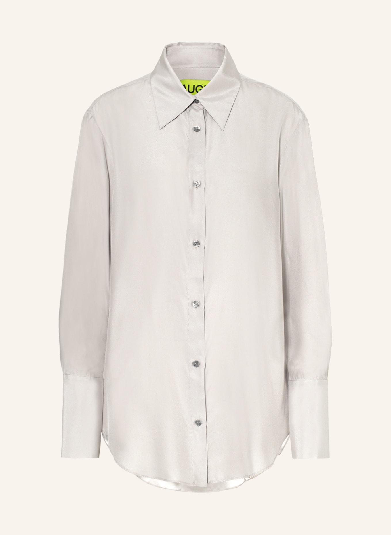 GAUGE81 Shirt blouse OKAYI in silk, Color: LIGHT GRAY (Image 1)