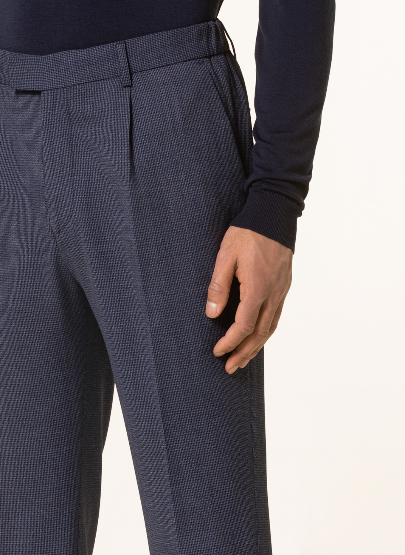 JOOP! Spodnie garniturowe extra slim fit, Kolor: GRANATOWY/ JASNONIEBIESKI (Obrazek 5)