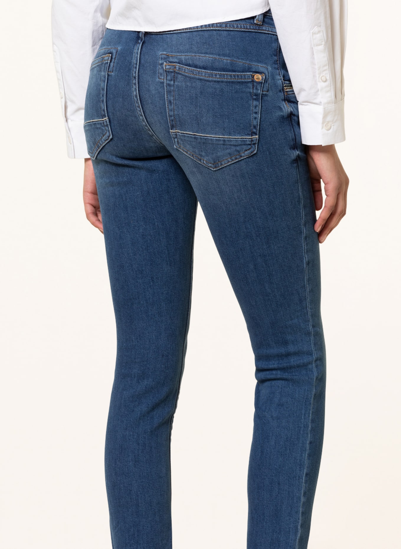 MOS MOSH Jeans NAOMI mit Schmuckperlen , Farbe: 493 Mid Blue (Bild 5)