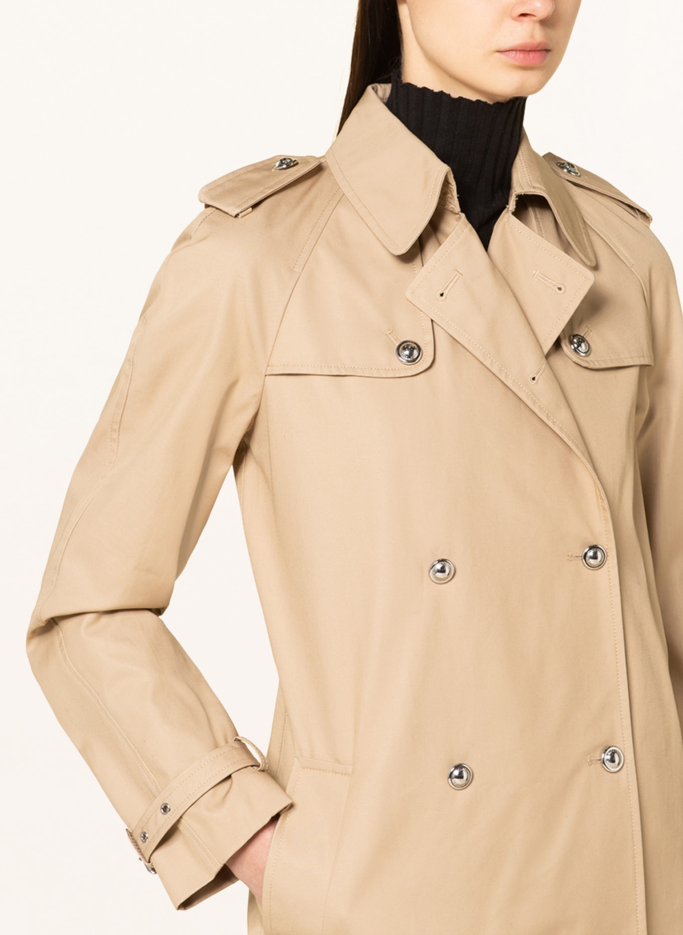 MICHAEL KORS Trench coat, Color: BEIGE (Image 4)