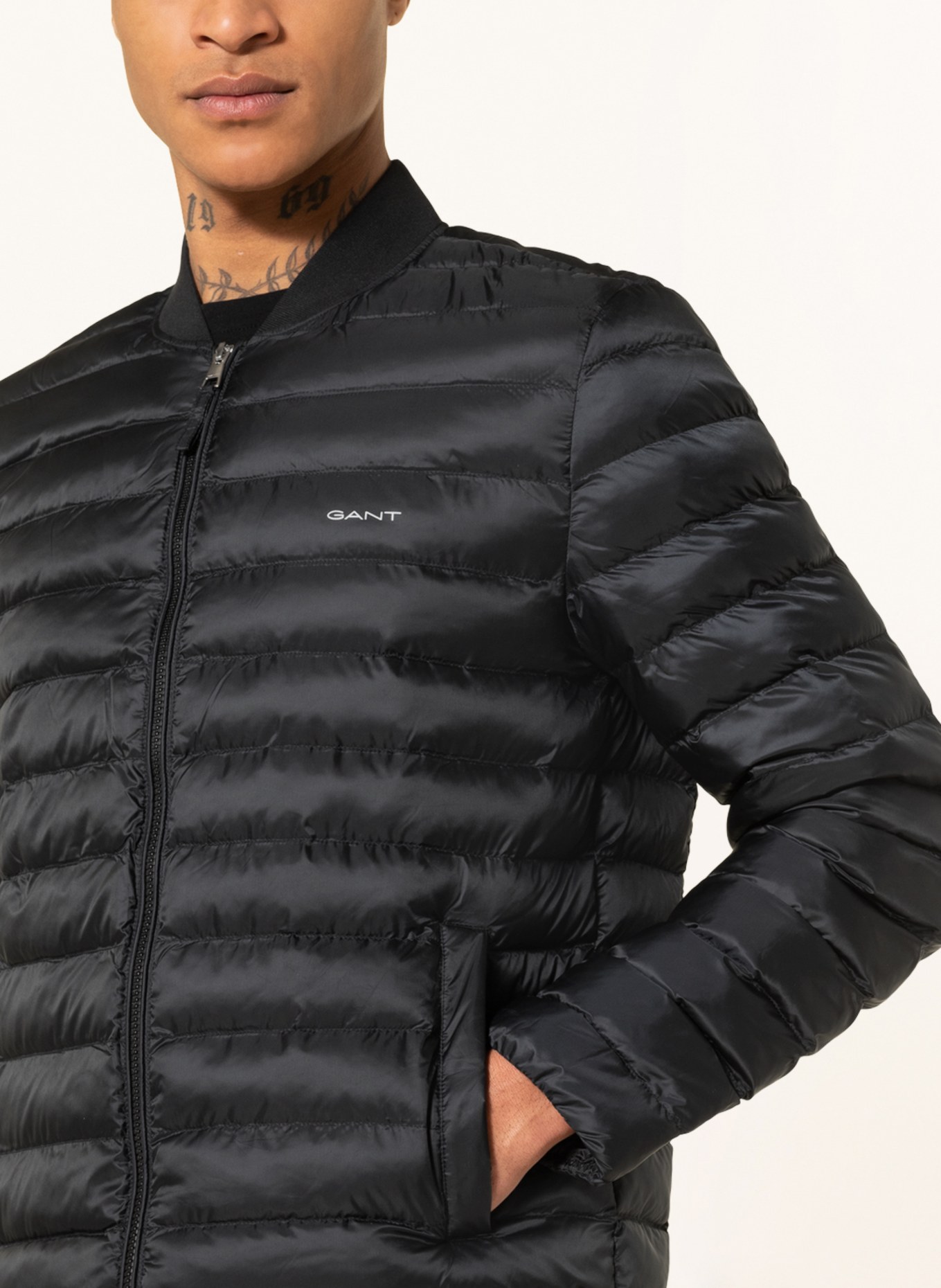 GANT Quilted jacket , Color: BLACK (Image 4)