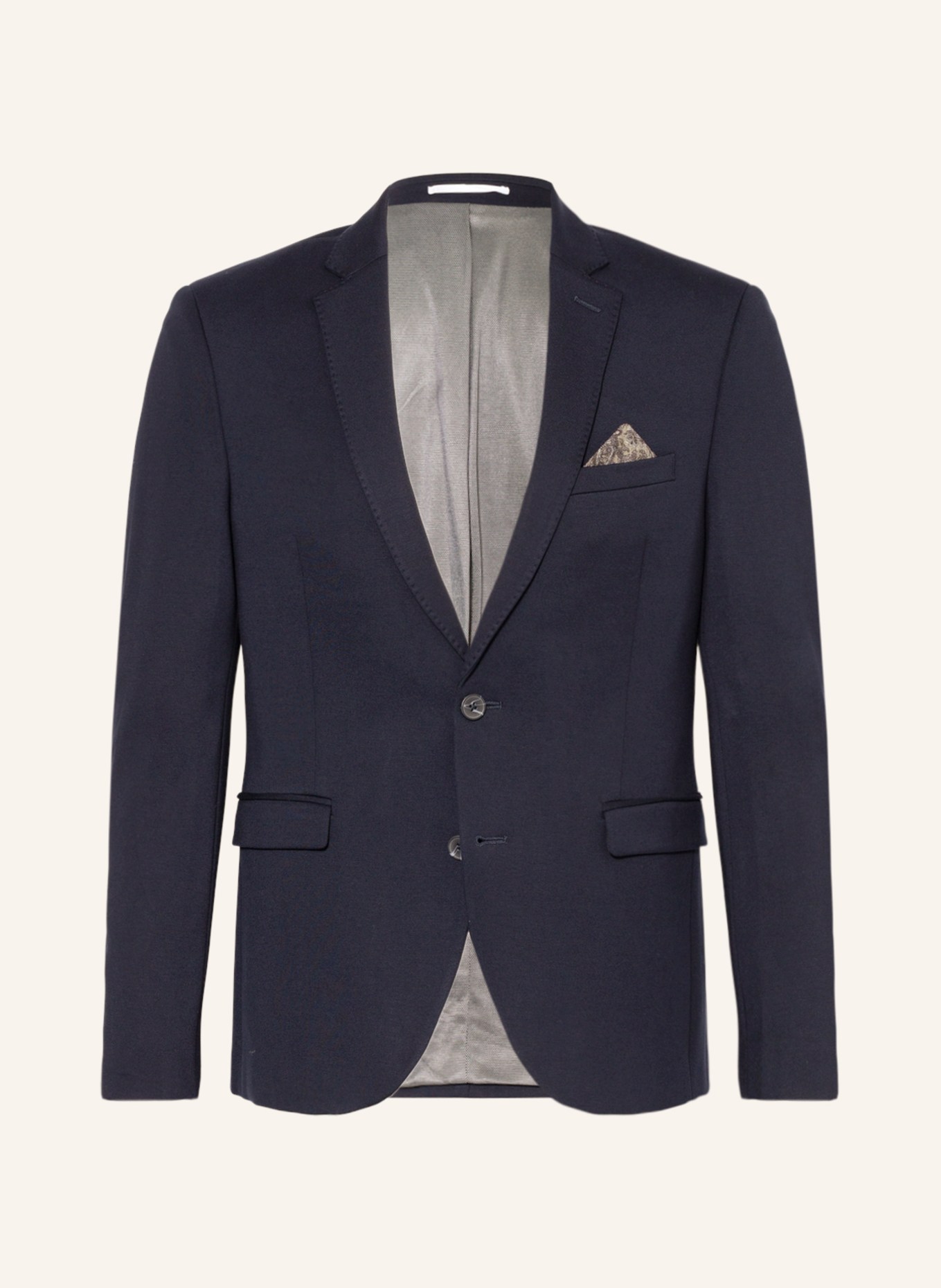 PAUL Suit jacket slim fit in jersey: 680 NAVY