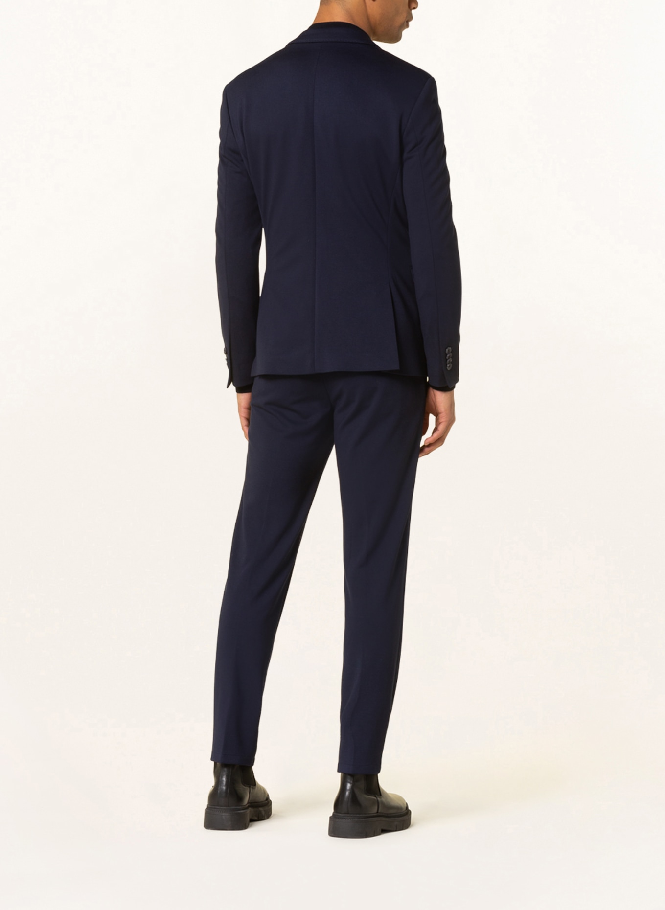 PAUL Suit jacket slim fit in jersey: 680 NAVY