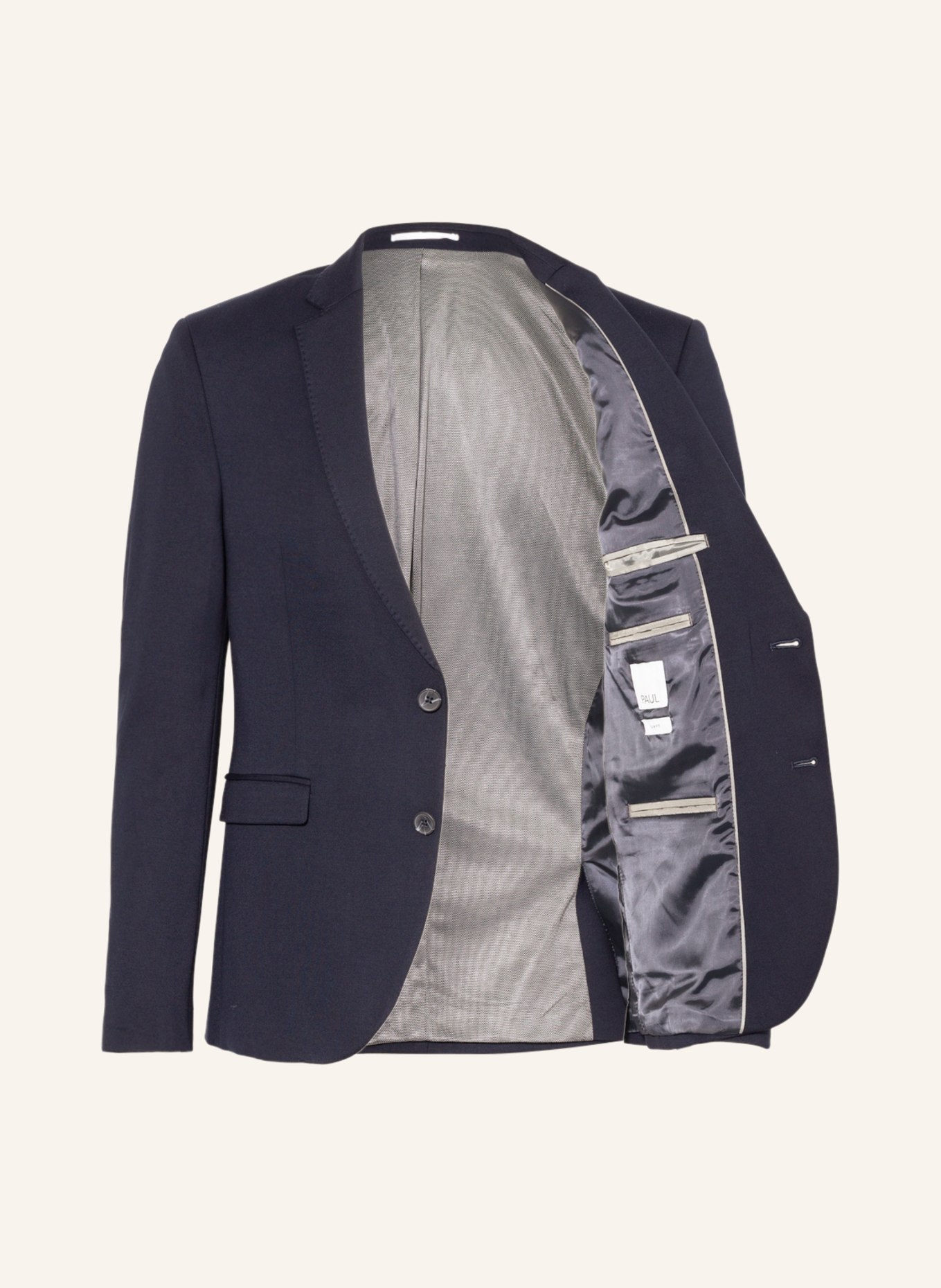 PAUL Suit jacket slim fit in jersey: 680 NAVY