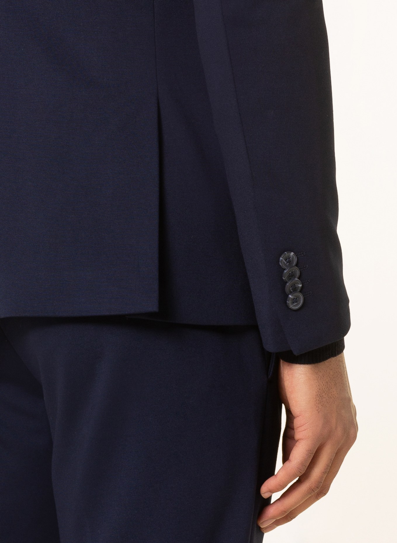 PAUL Suit jacket slim fit in jersey: 680 NAVY