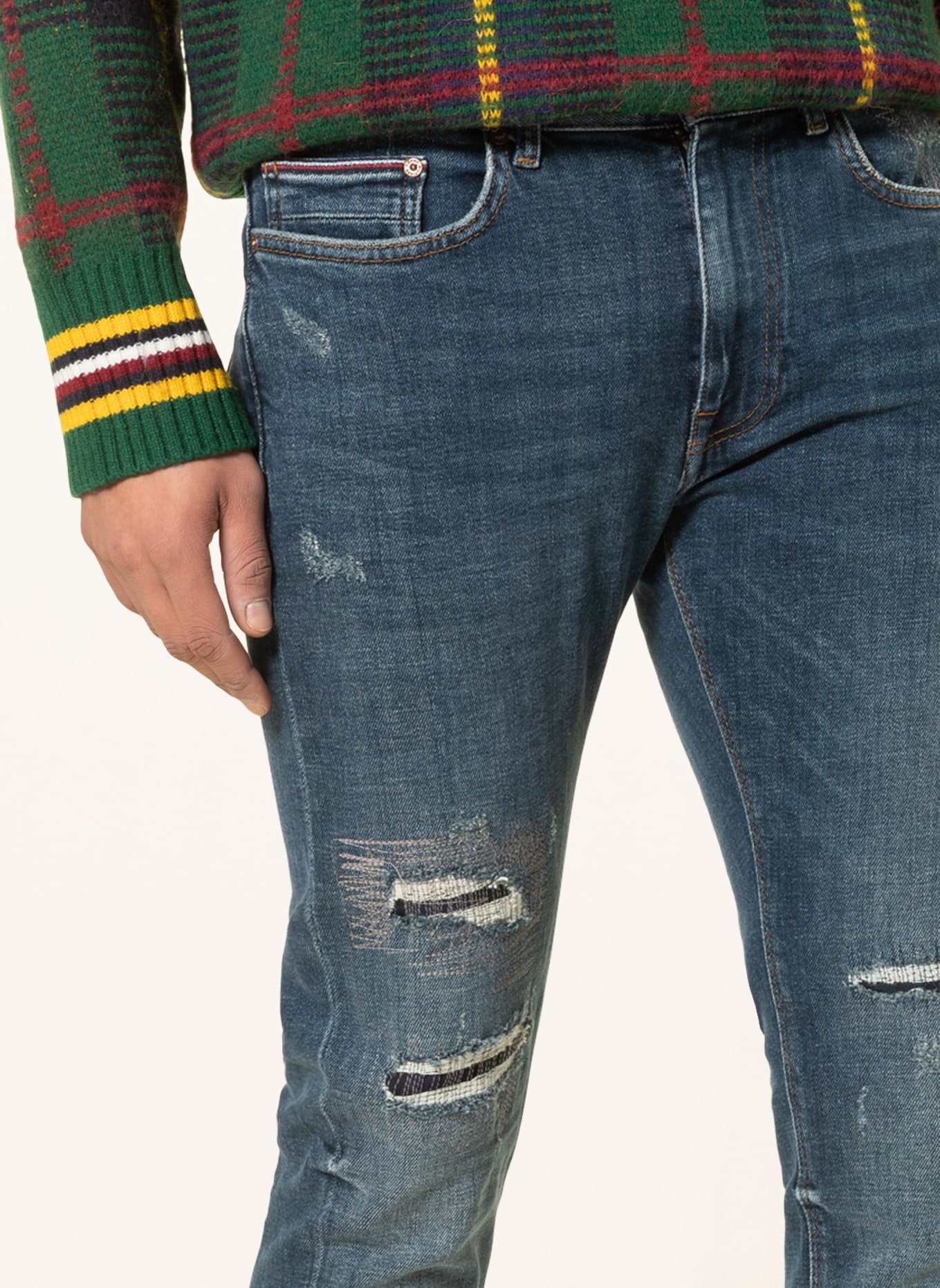 TOMMY HILFIGER Destroyed jeans BLEECKER slim fit, Color: 1BQ Five Years Repair (Image 5)