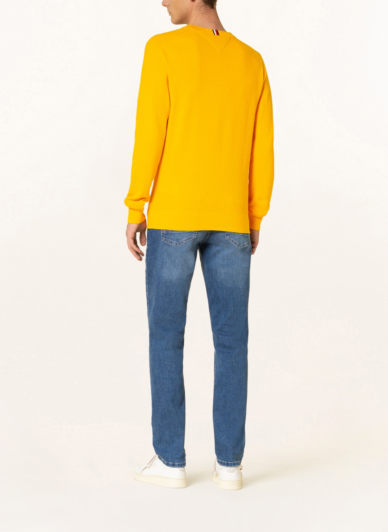 TOMMY HILFIGER Sweater in dark yellow