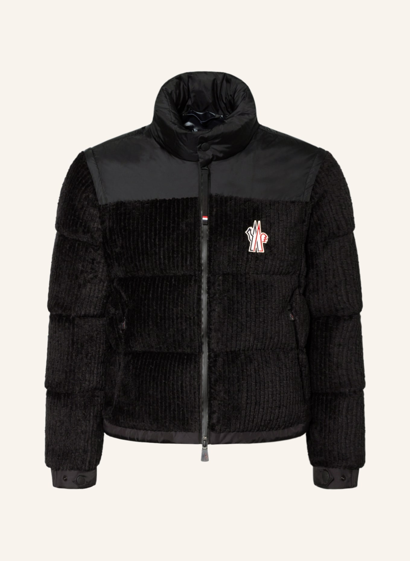 MONCLER GRENOBLE Hybrid down jacket GRANIER in mixed materials, Color: BLACK (Image 1)