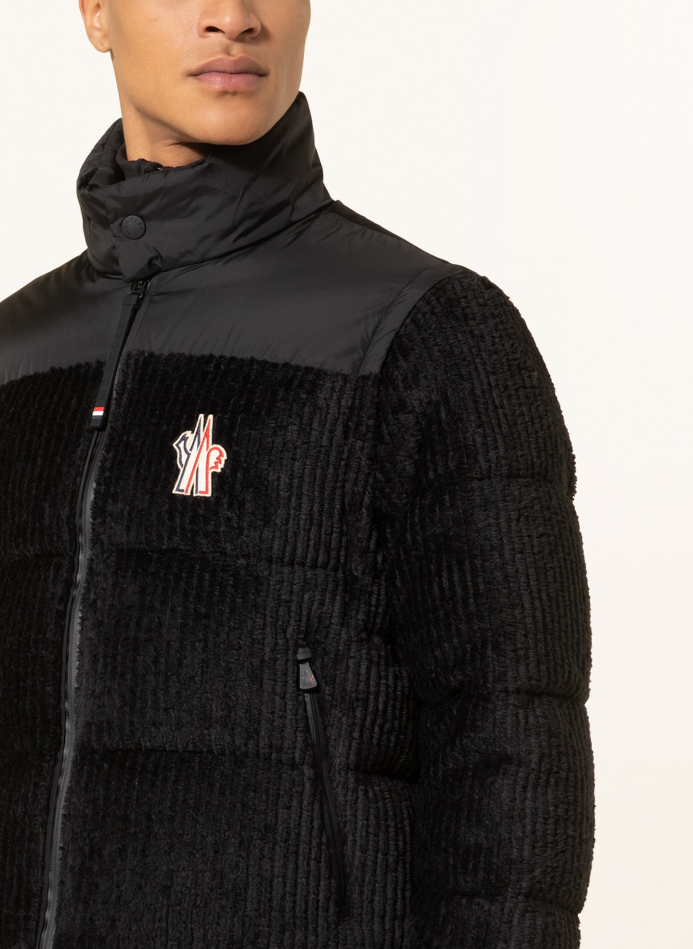 MONCLER GRENOBLE Hybrid down jacket GRANIER in mixed materials, Color: BLACK (Image 5)