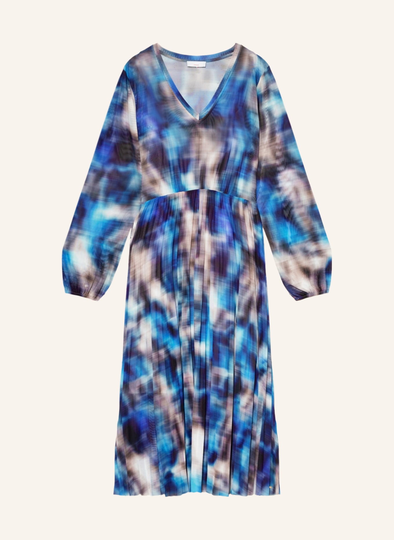 CINQUE Mesh dress CICIPRIA, Color: LIGHT BLUE/ BEIGE/ BLUE (Image 1)