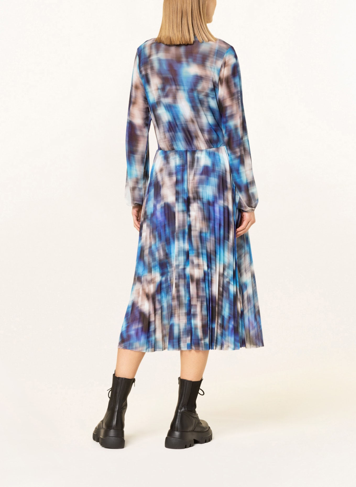 CINQUE Mesh-Kleid CICIPRIA, Farbe: HELLBLAU/ BEIGE/ BLAU (Bild 3)