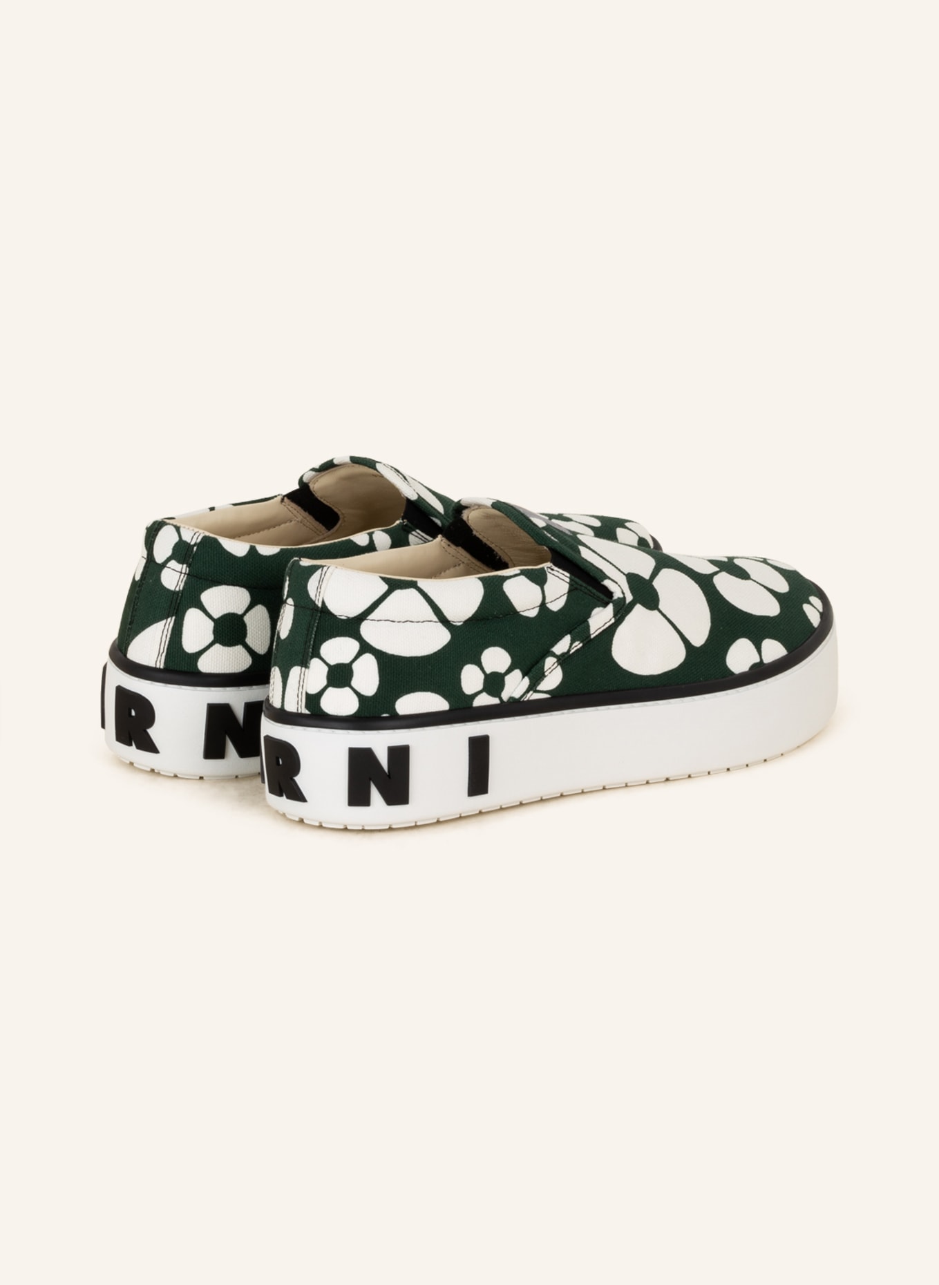 MARNI Slip-on sneakers, Color: GREEN/ WHITE (Image 2)