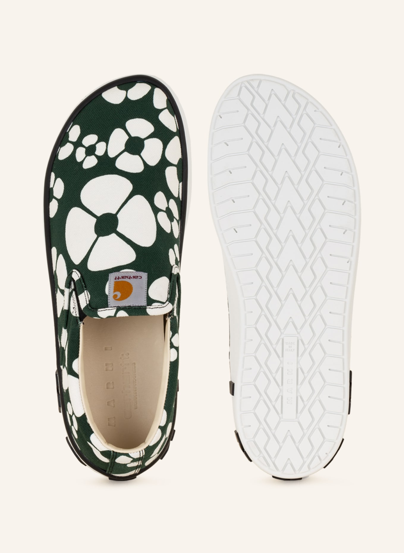 MARNI Slip-on sneakers, Color: GREEN/ WHITE (Image 5)