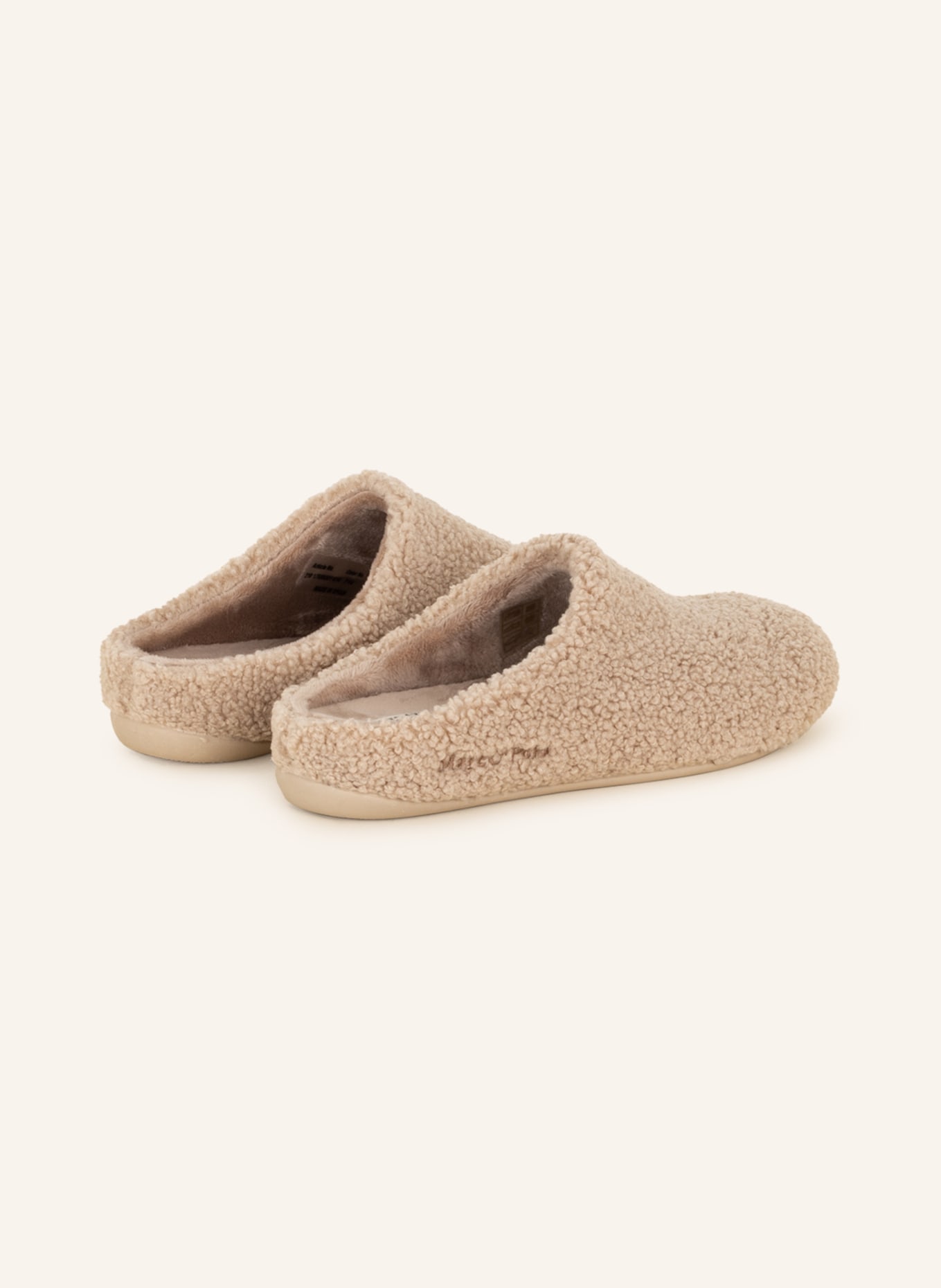Marc O'Polo Slippers made of teddy, Color: BEIGE (Image 2)