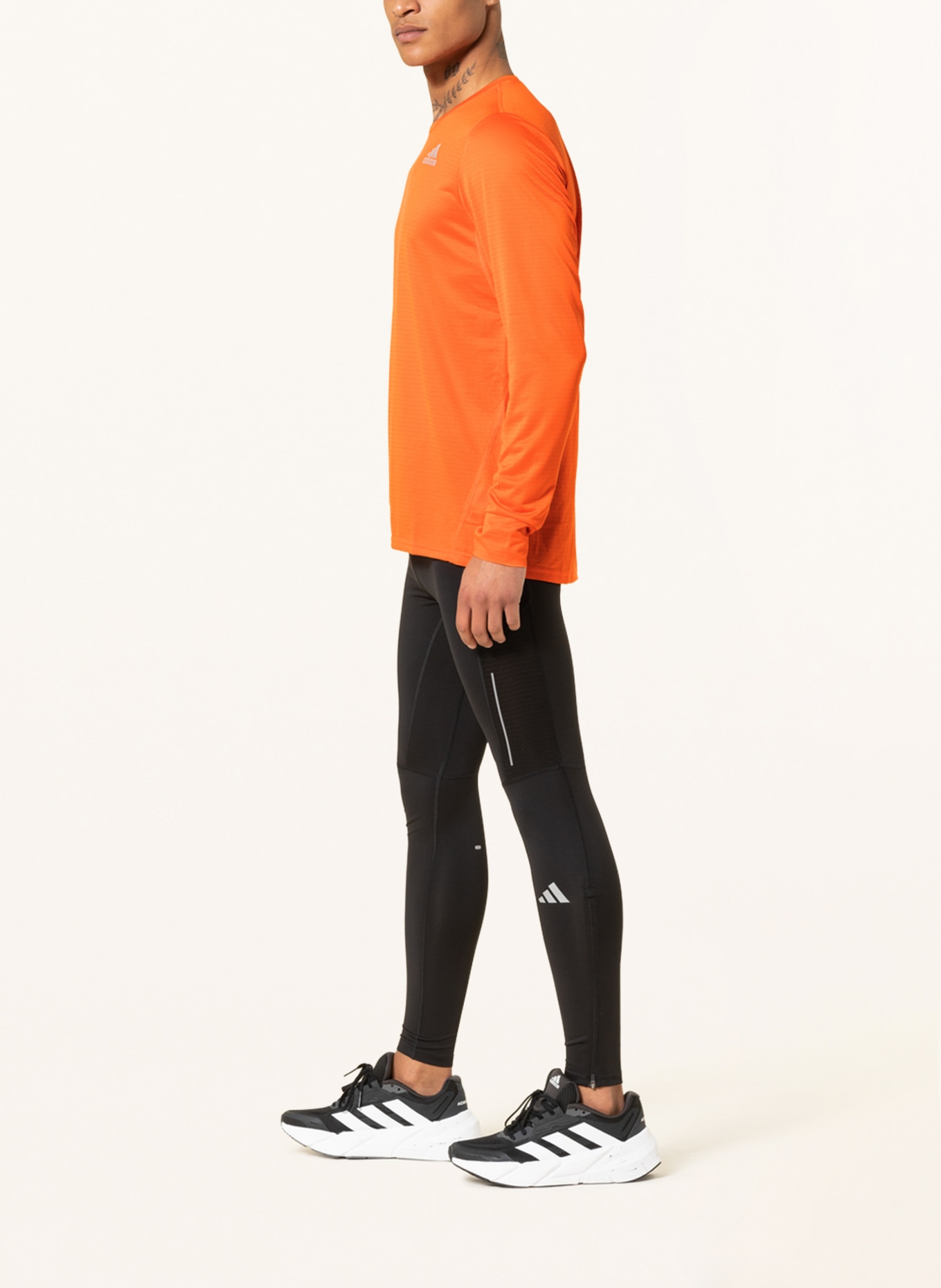 adidas Running tights OWN THE RUN with mesh , Color: BLACK (Image 4)