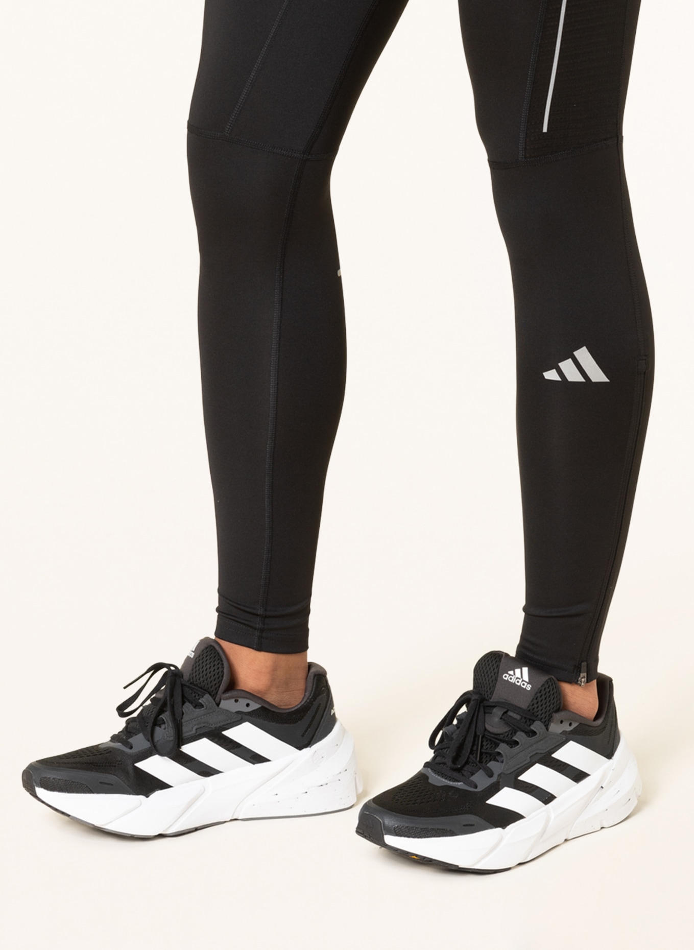 adidas Running tights OWN THE RUN with mesh , Color: BLACK (Image 5)