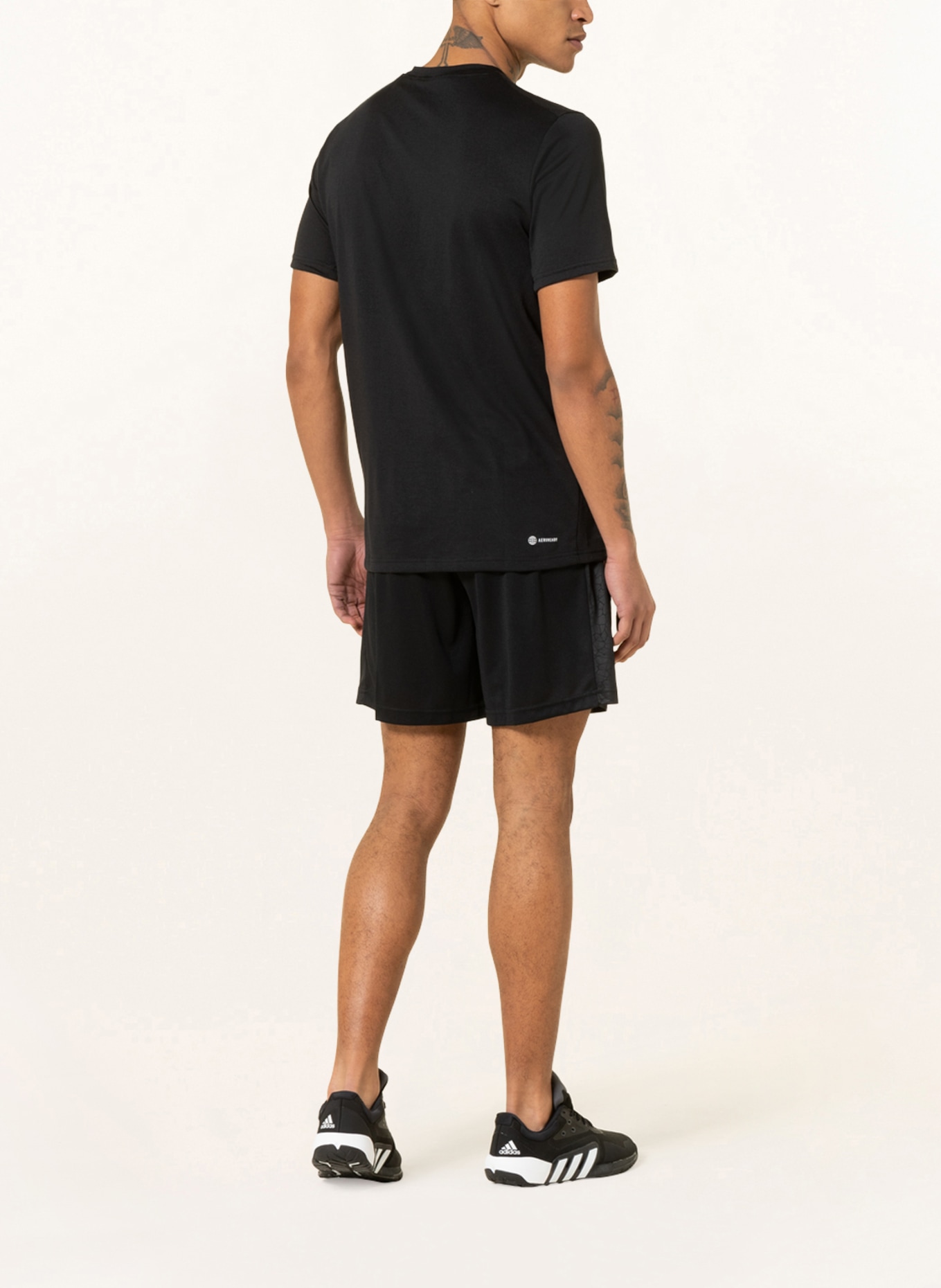 adidas T-Shirt ESSENTIALS, Farbe: SCHWARZ/ WEISS (Bild 3)