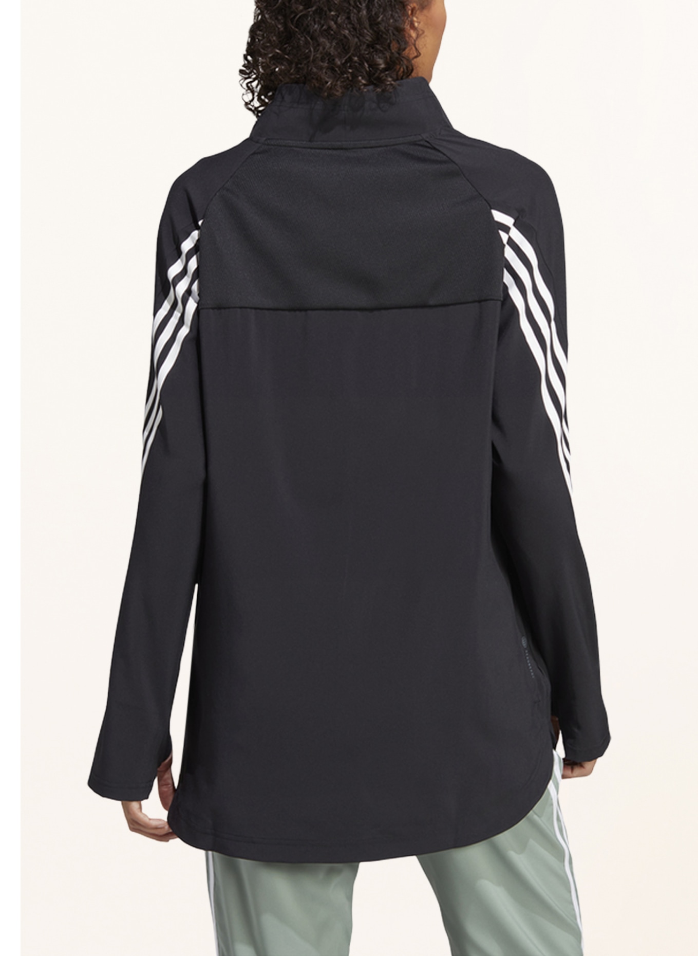 adidas Long sleeve shirt ICONS with mesh, Color: BLACK (Image 3)