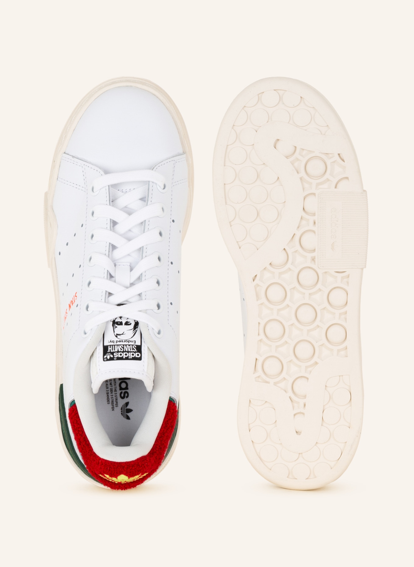 adidas Originals Sneakersy STAN SMITH BONEGA, Kolor: BIAŁY/ CZERWONY (Obrazek 5)