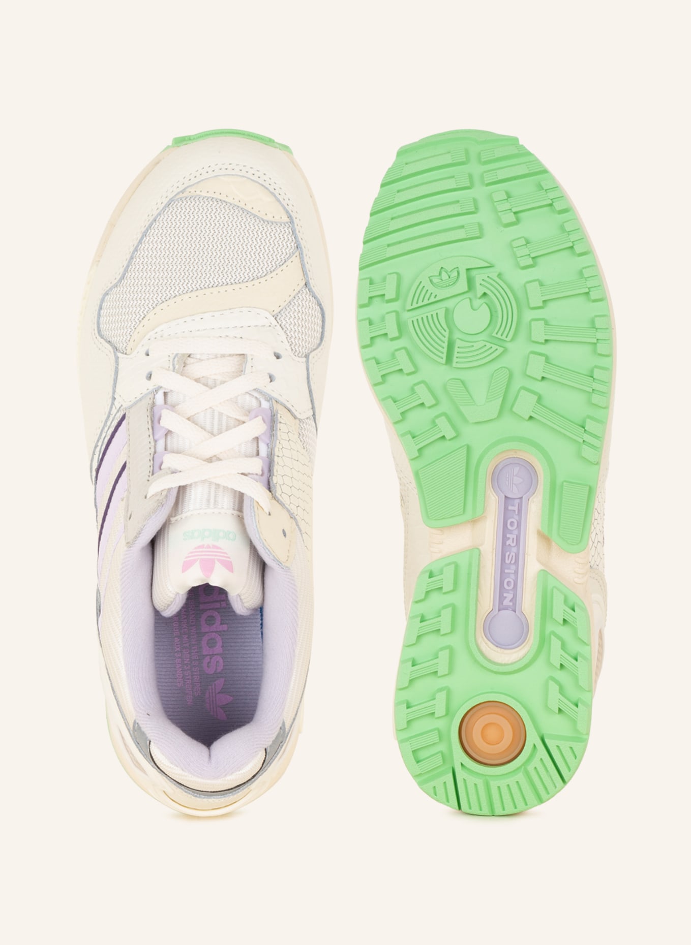 adidas Originals Sneakers ZX 9020, Color: CREAM/ LIGHT PURPLE (Image 5)