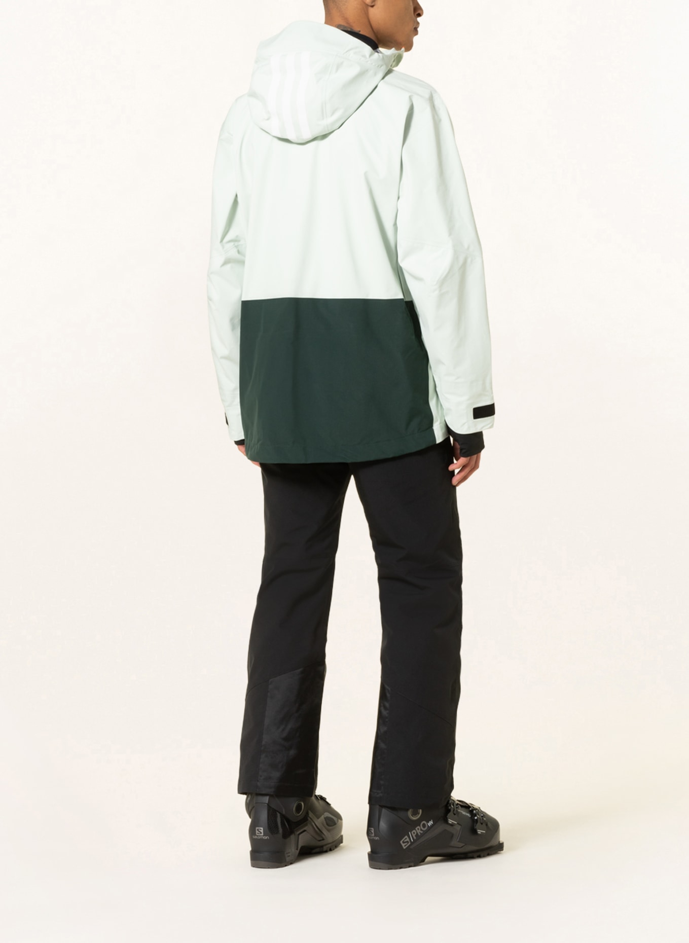 adidas Hardshell ski jacket TERREX MYSHELTER GTX, Color: MINT/ DARK GREEN (Image 3)
