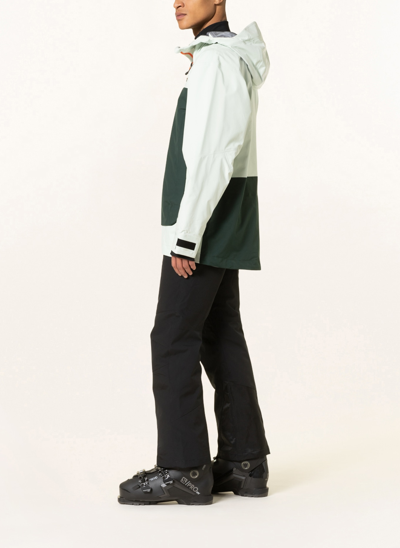 adidas Hardshell ski jacket TERREX MYSHELTER GTX, Color: MINT/ DARK GREEN (Image 4)
