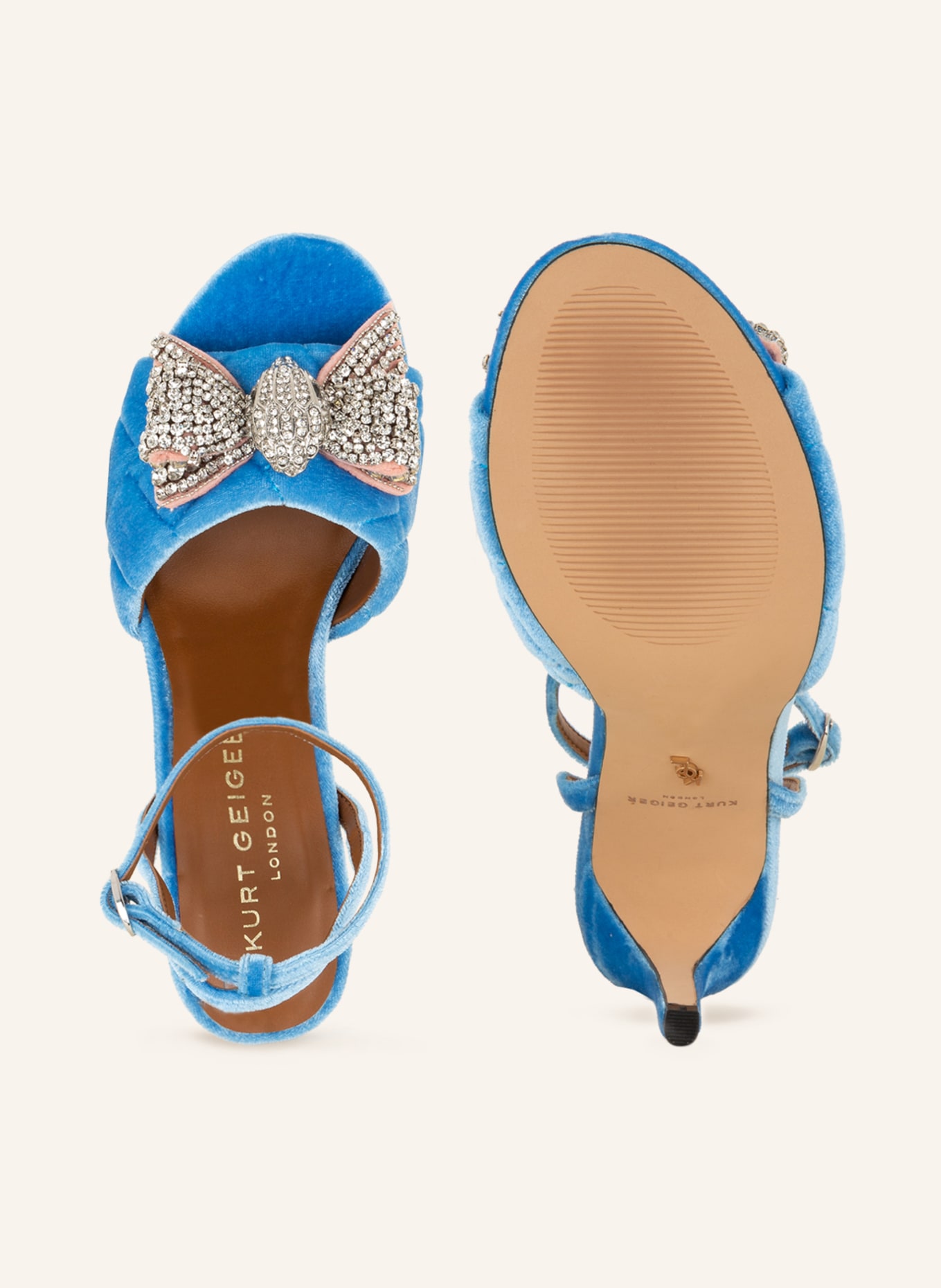 KURT GEIGER Sandals KENSINGTON with decorative gems , Color: LIGHT BLUE (Image 5)