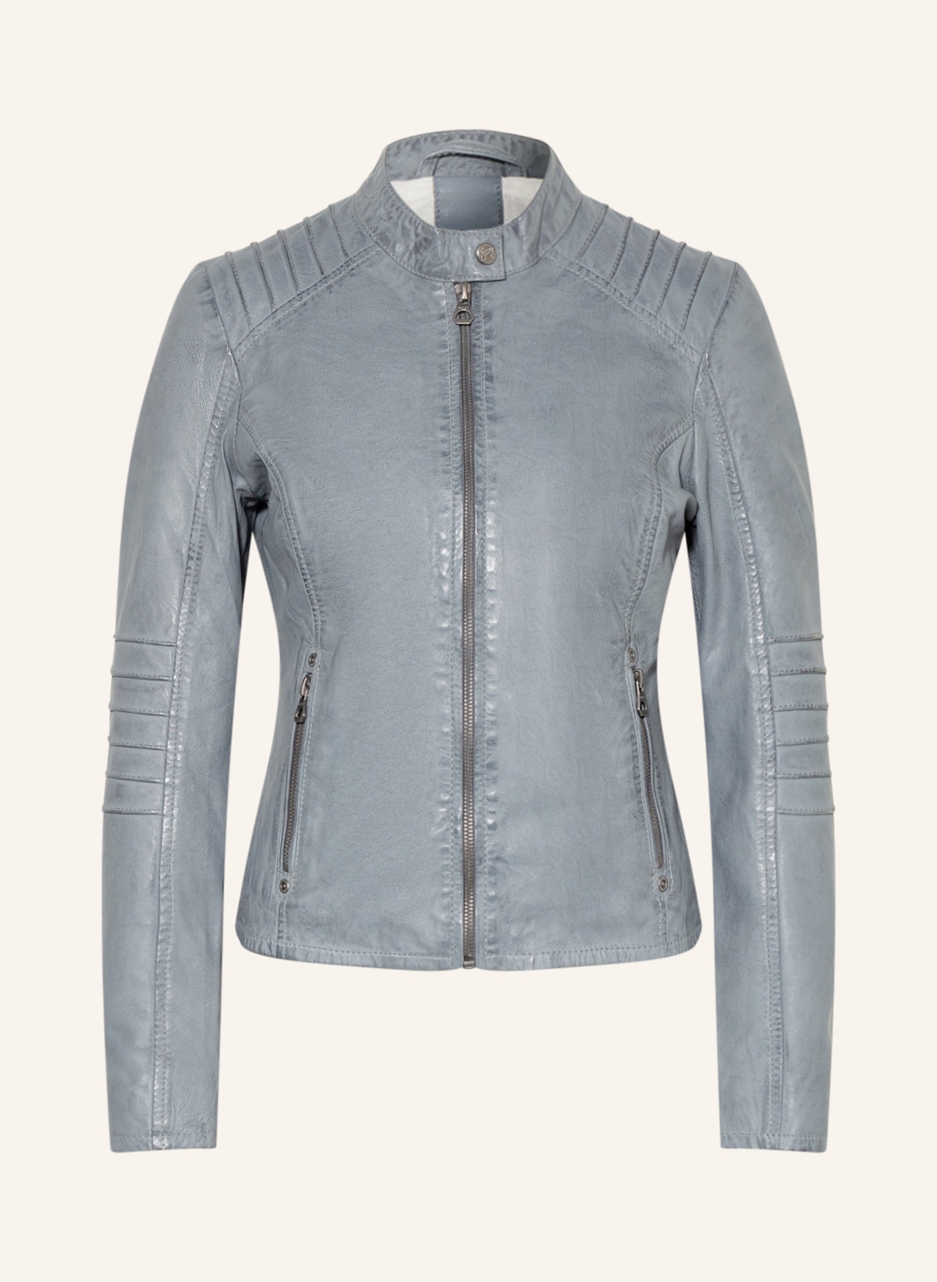 gipsy Leather jacket GWJUNIFER, Color: BLUE GRAY (Image 1)