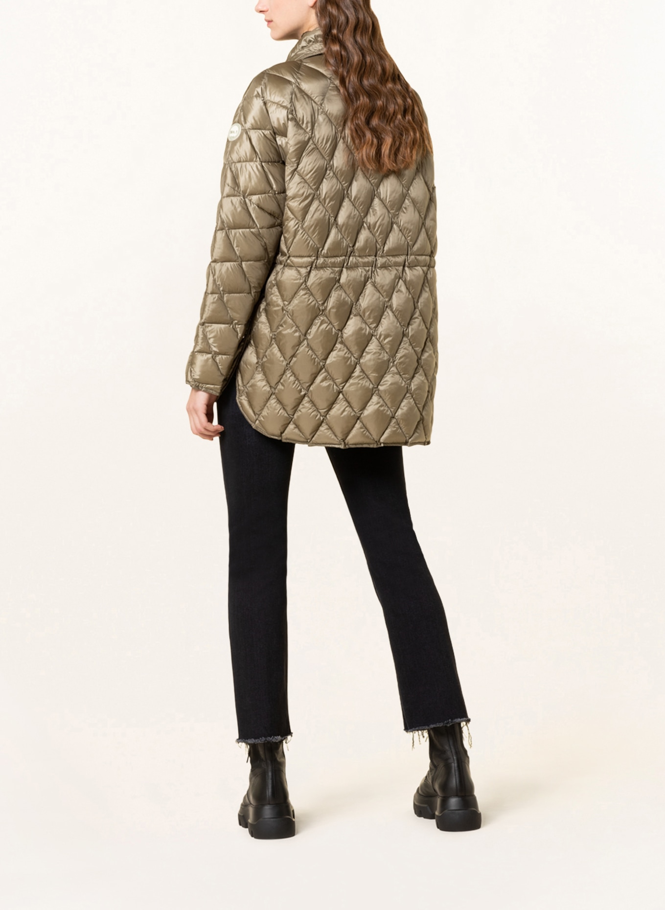 No.1 Como Quilted jacket CARO, Color: OLIVE (Image 3)