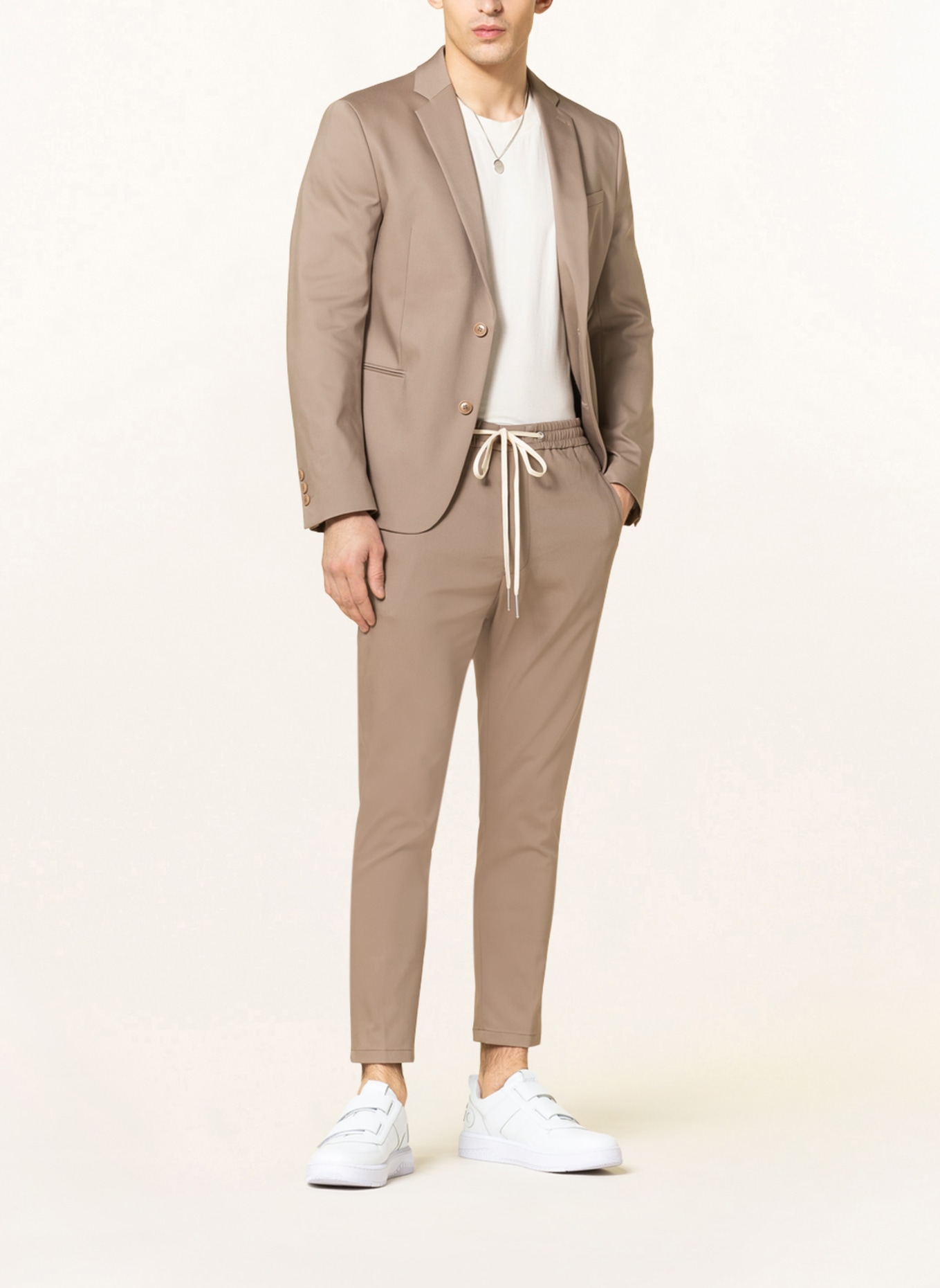 DRYKORN Spodnie garniturowe JEGER w stylu dresowym extra slim fit , Kolor: CAMELOWY (Obrazek 2)