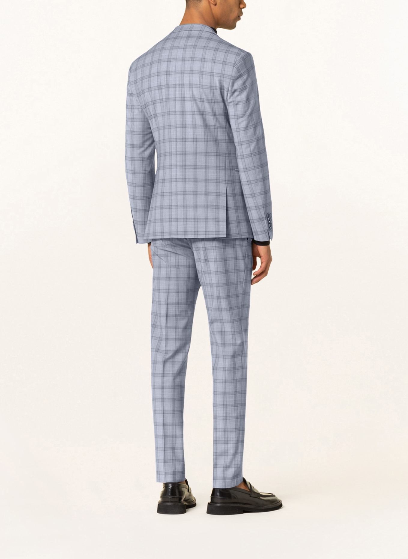 DRYKORN Oblekové sako IRVING Extra Slim Fit: TMAVĚ MODRÁ / MODRÁ