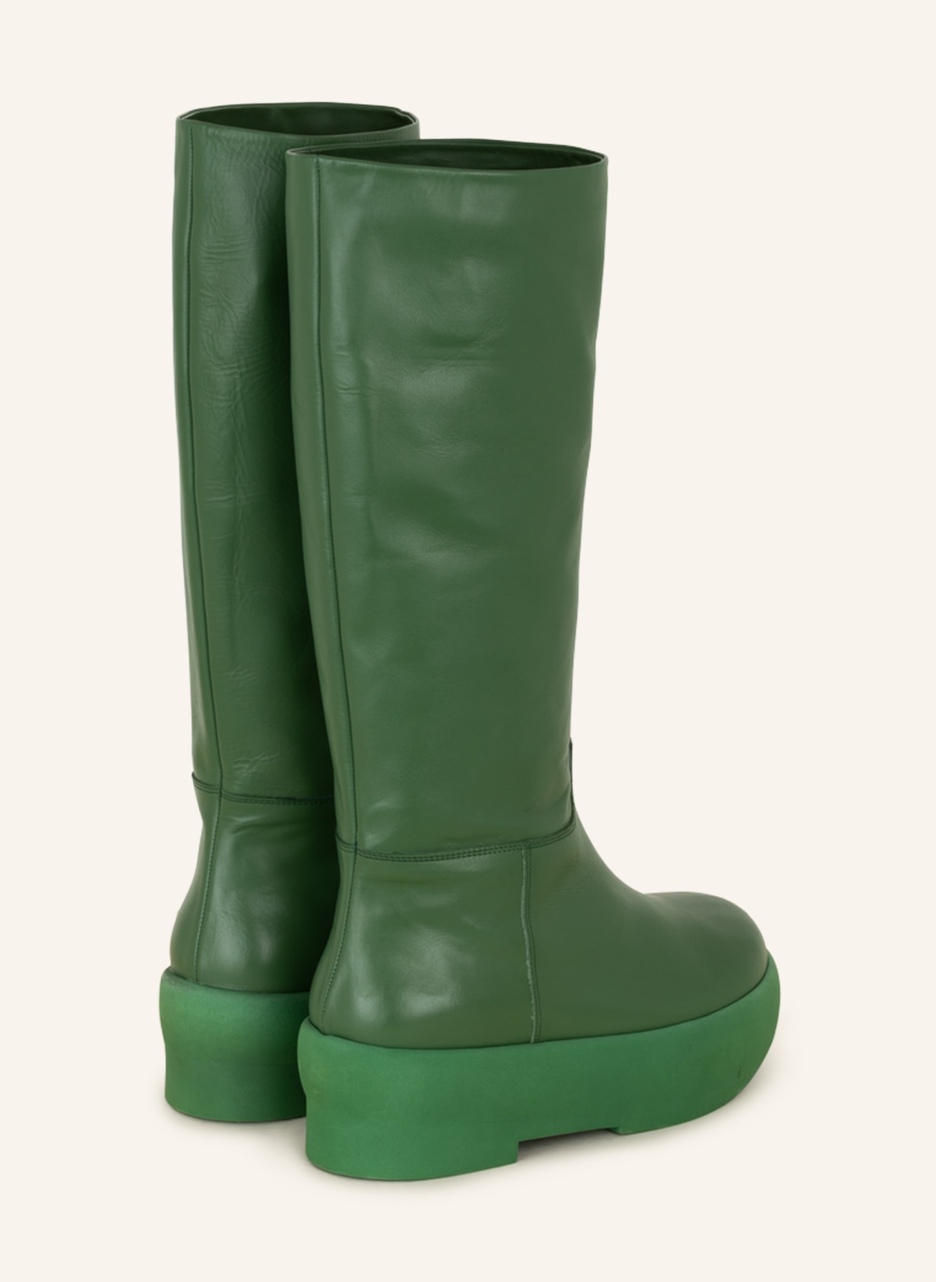 GIA BORGHINI Platform boots GIA 16: GREEN