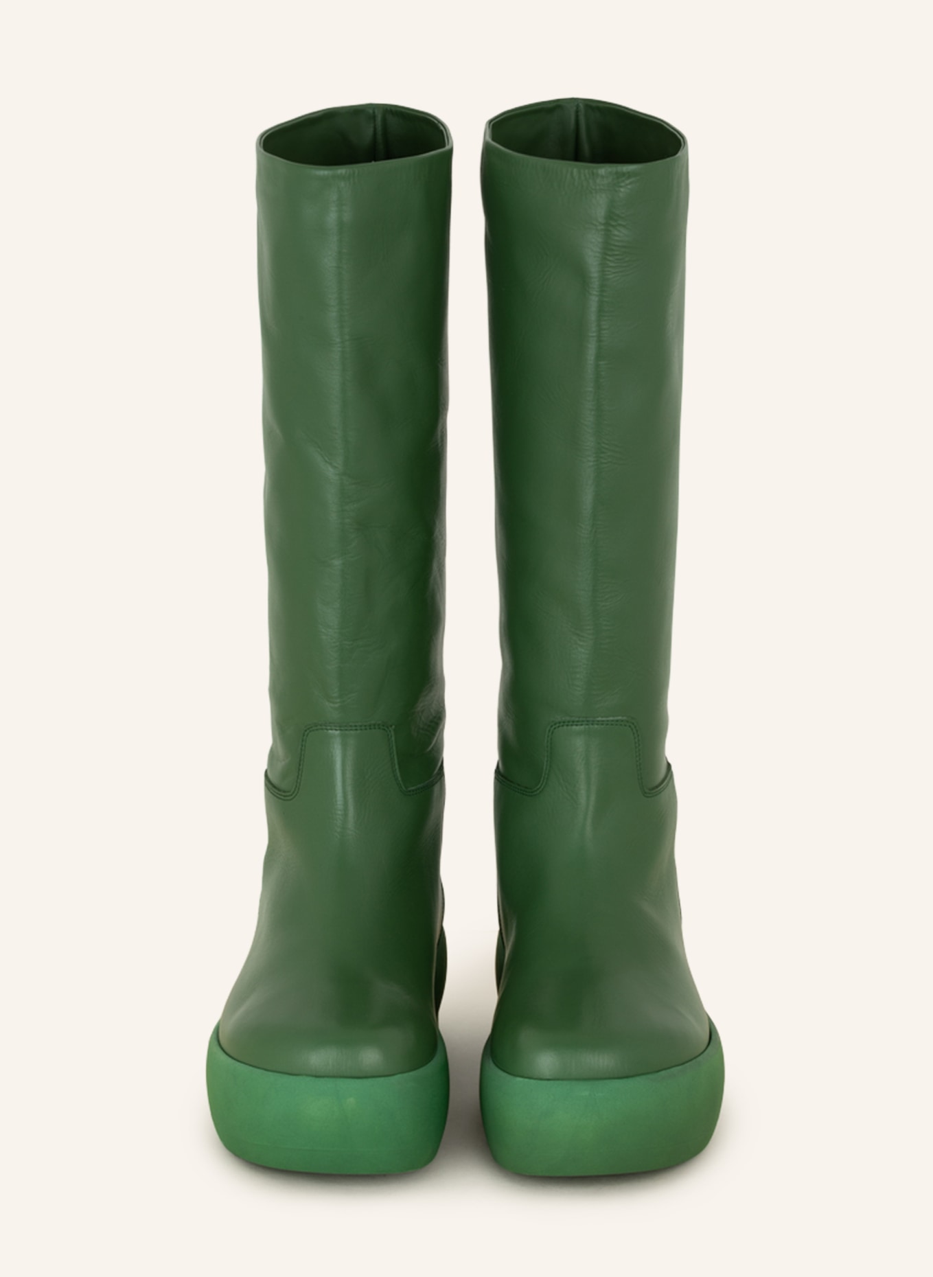 GIA BORGHINI Platform boots GIA 16: GREEN
