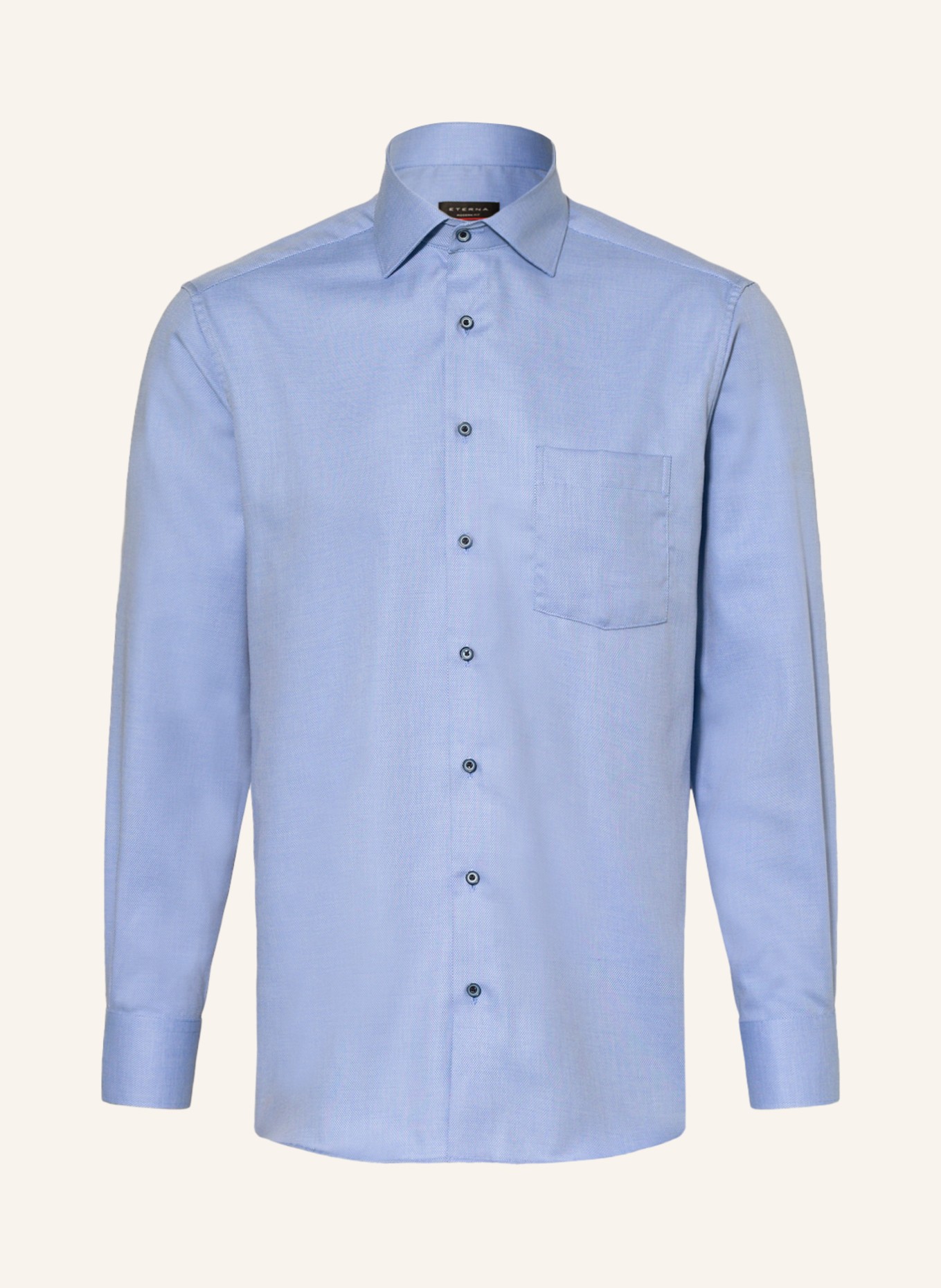 ETERNA Shirt fit blue modern CITY in