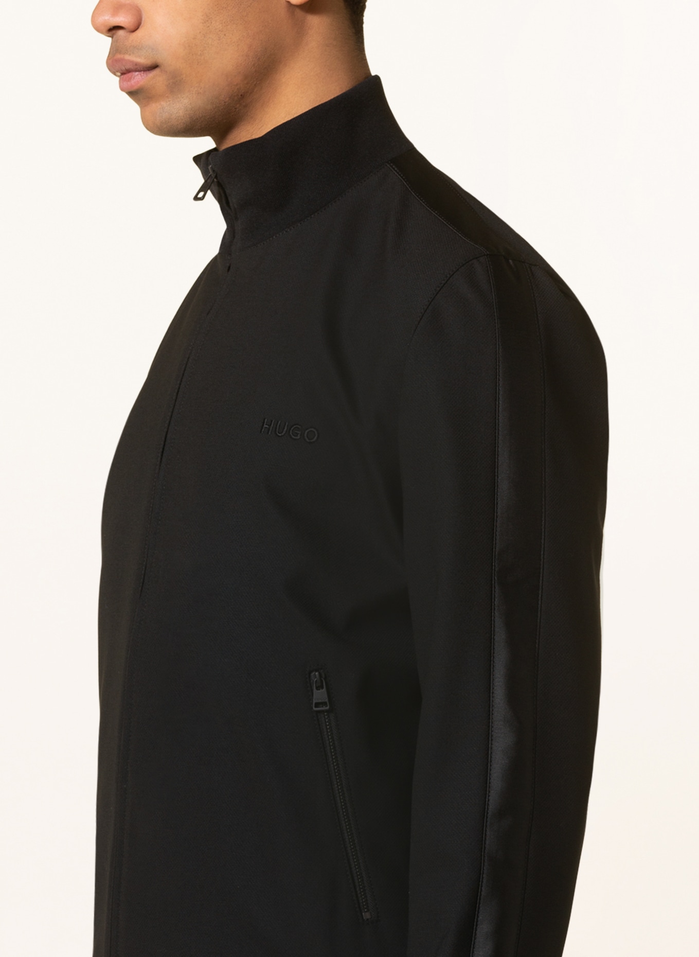HUGO Bomber jacket HELLISON, Color: BLACK (Image 4)