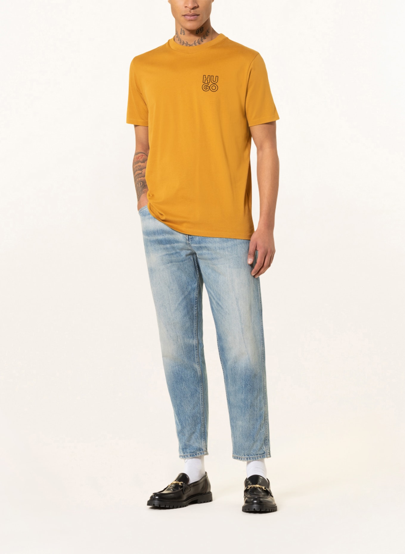 HUGO T-Shirt DAIMAN , Farbe: ORANGE (Bild 2)