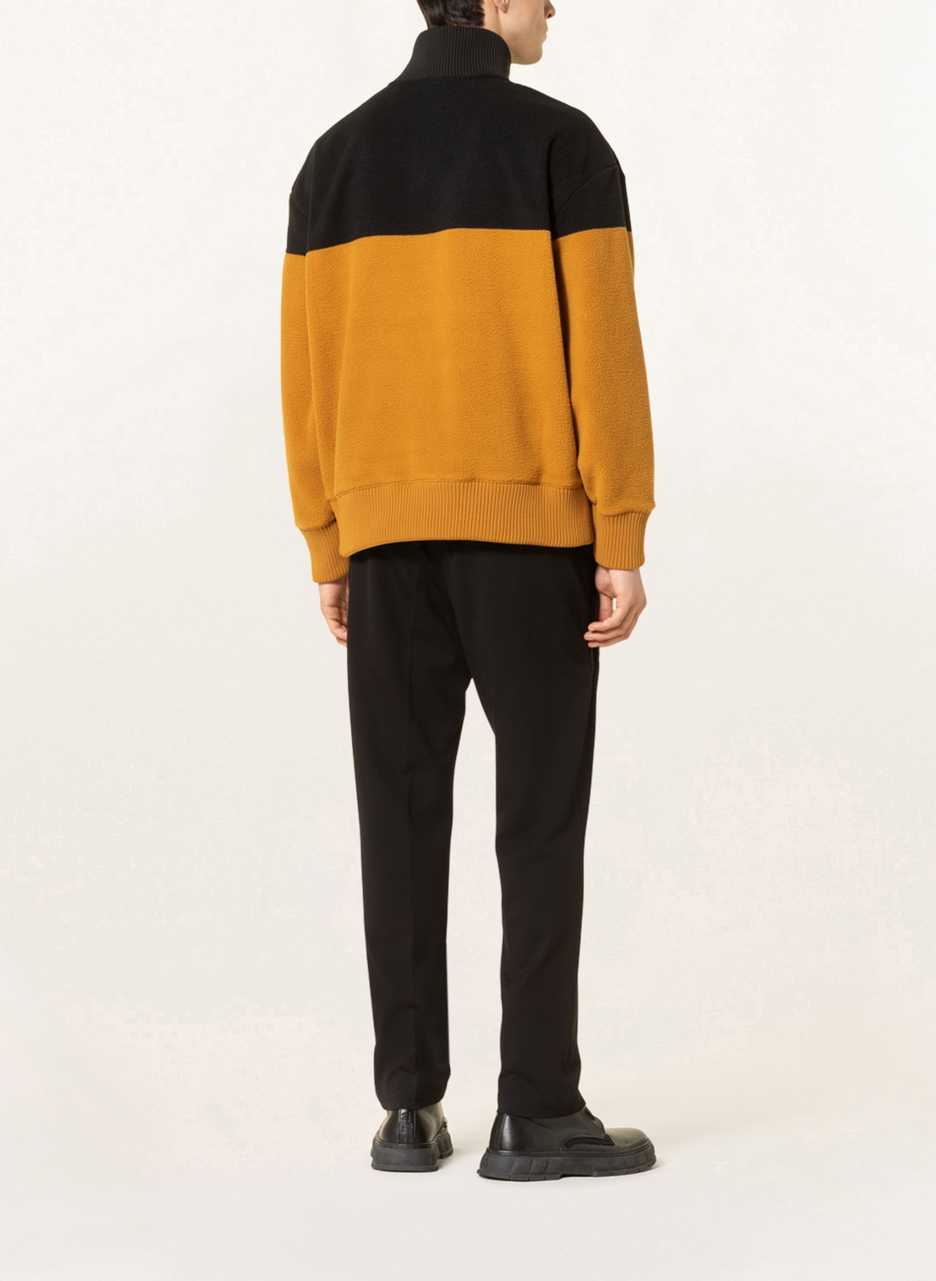 HUGO Fleece half-zip sweater DORPION, Color: BLACK (Image 3)