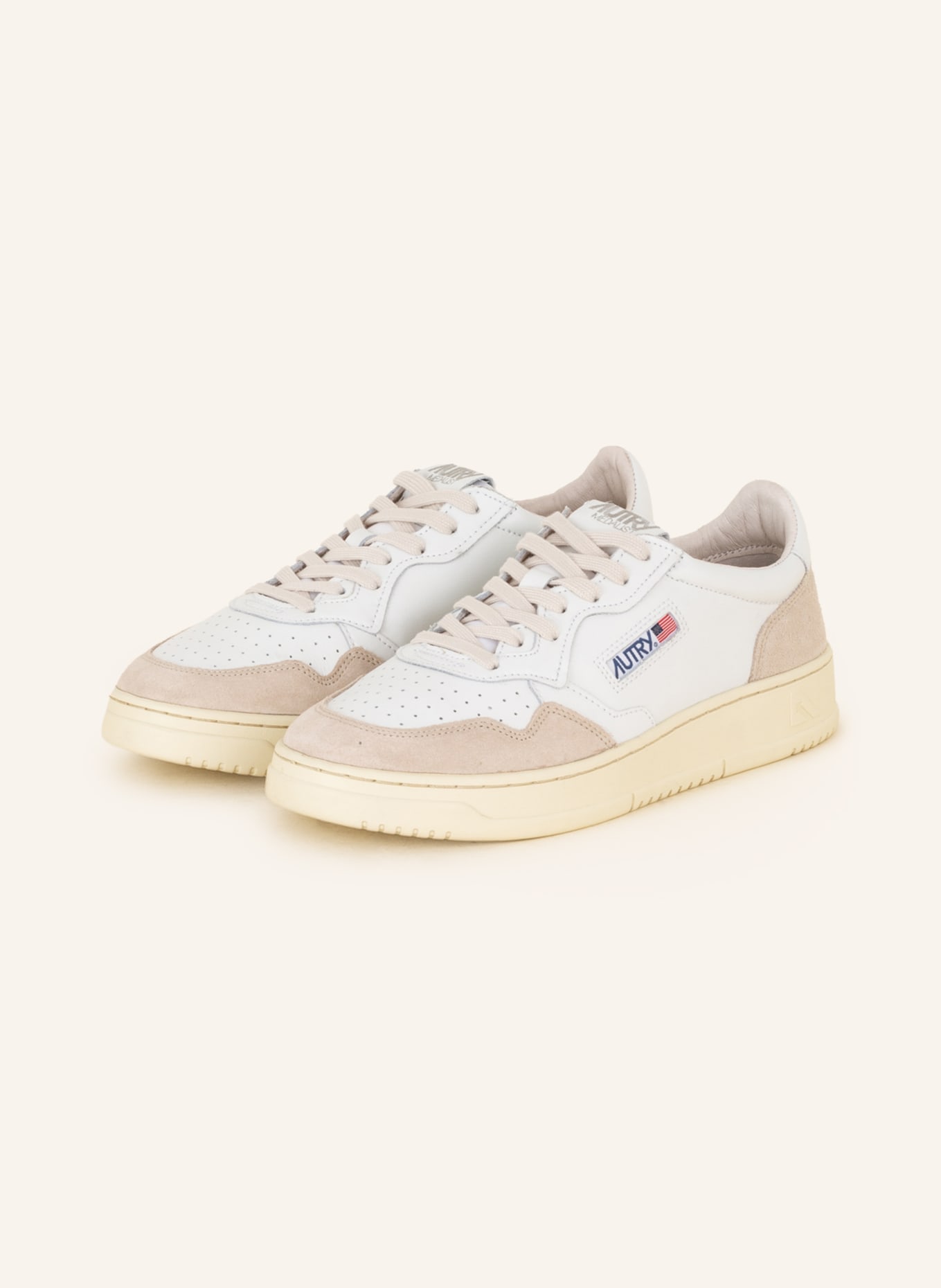 AUTRY Sneaker MEDALIST LOW, Farbe: WEISS/ BEIGE (Bild 1)