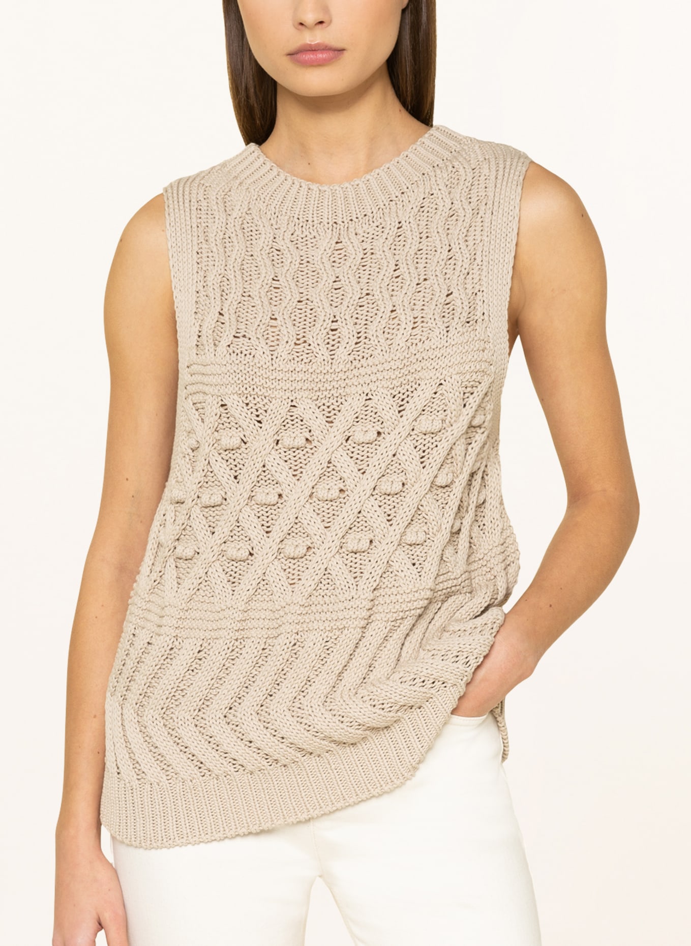 RIANI Sweater vest, Color: LIGHT BROWN (Image 4)