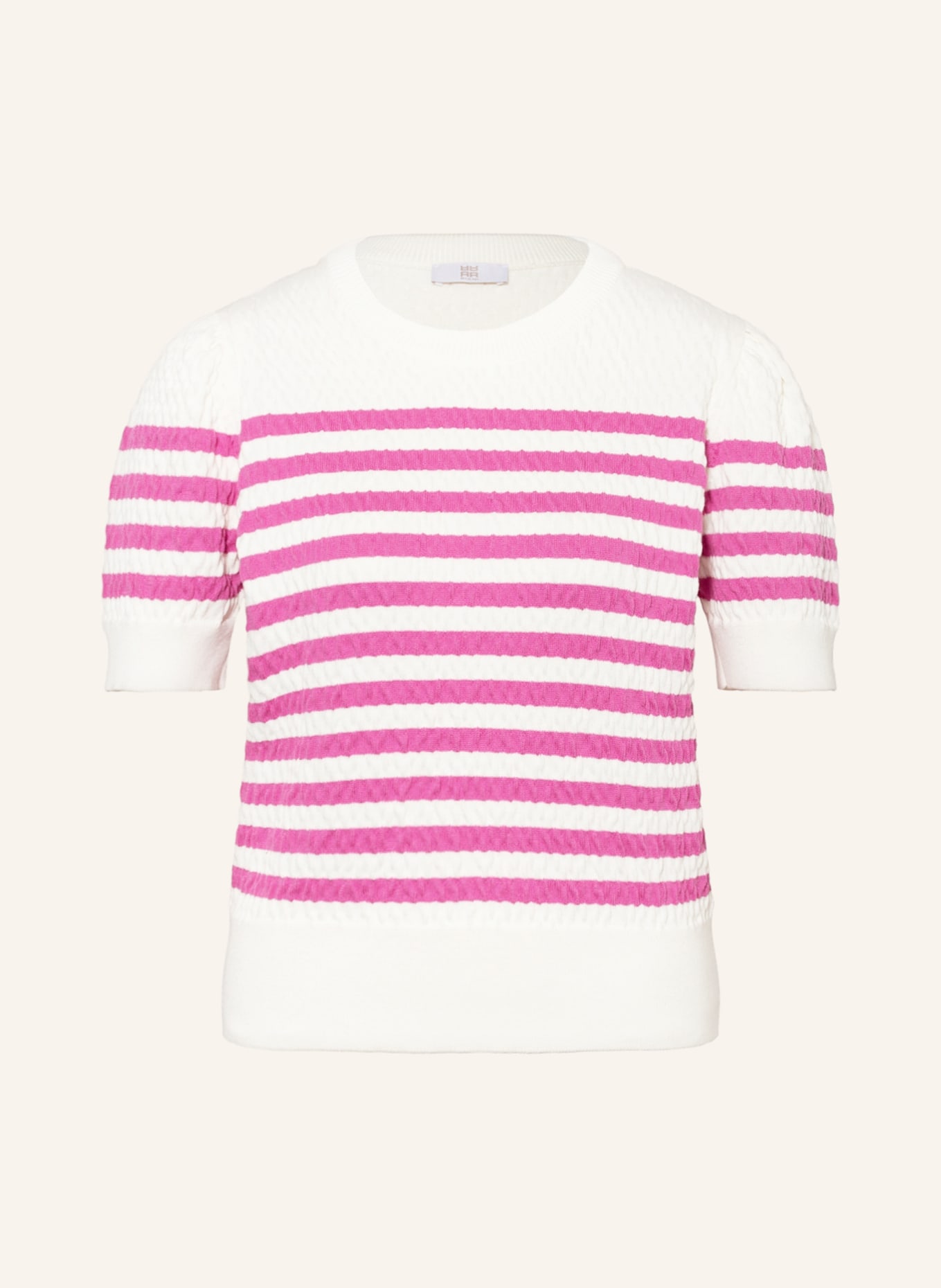 RIANI Úpletové tričko, Barva: BÍLÁ/ RŮŽOVÁ (Obrázek 1)