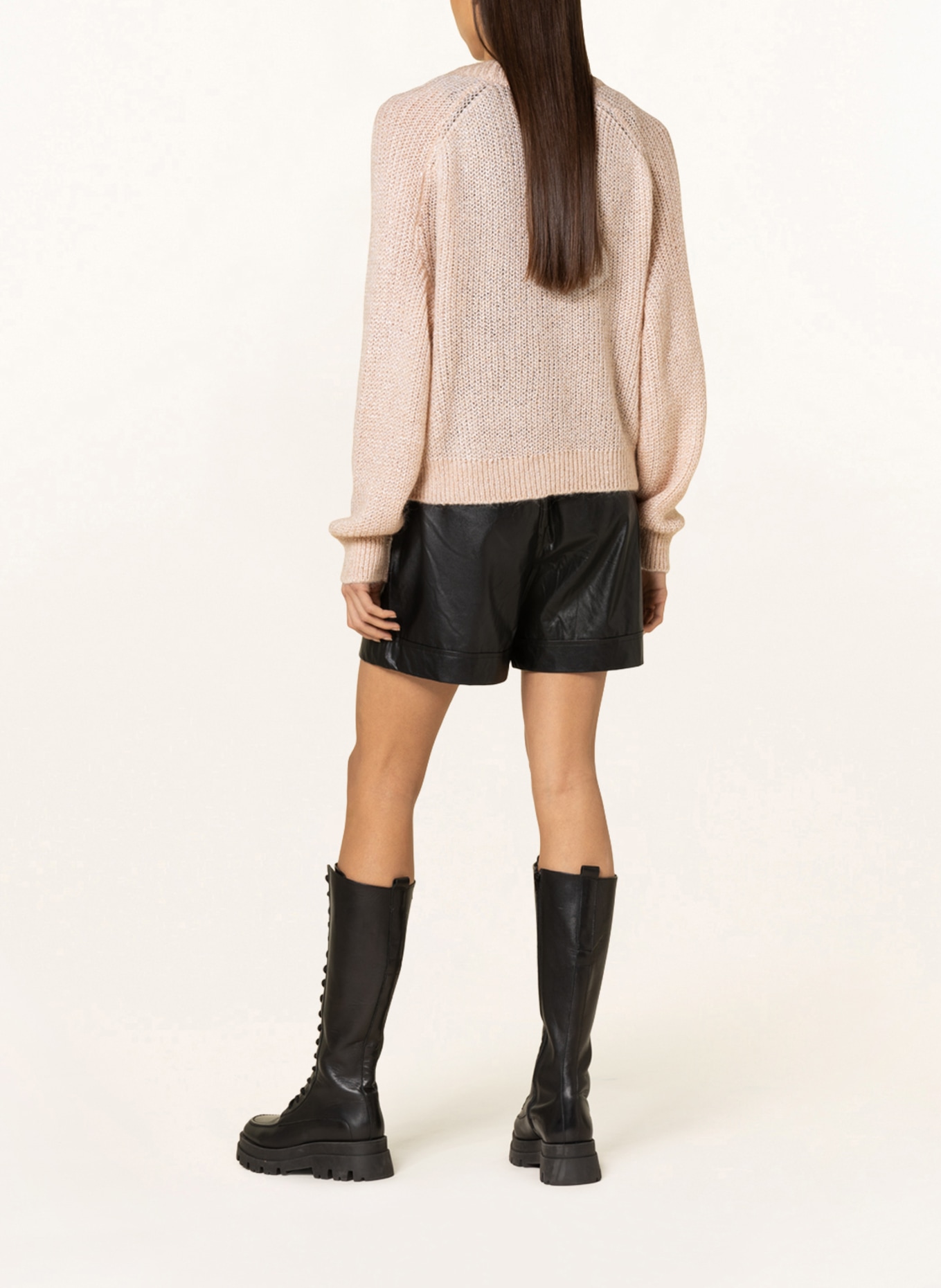 Rich & Royal Cardigan with sequins: BEIGE